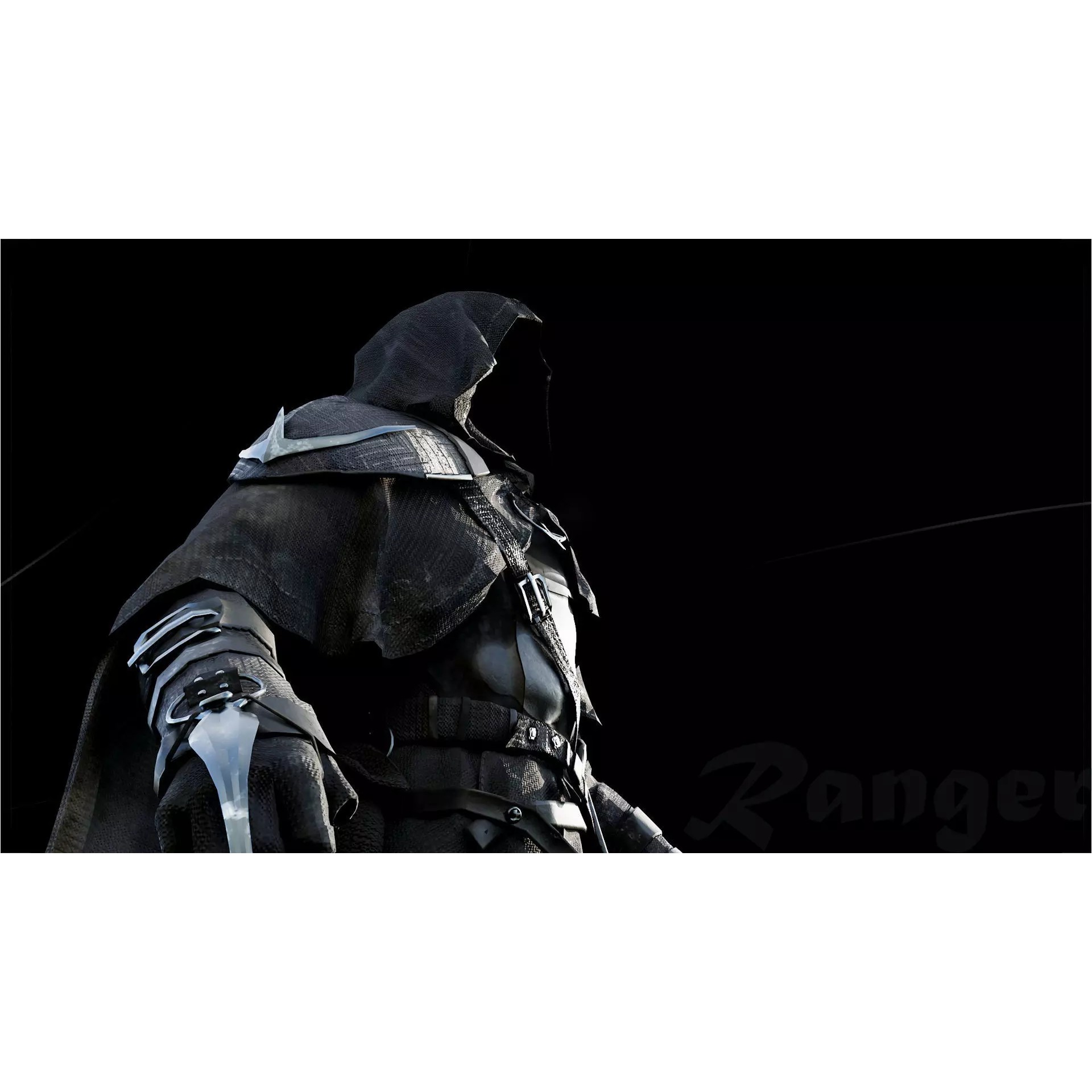 Ranger Armor - Low-Poly Game-Ready 3D Model - View 9