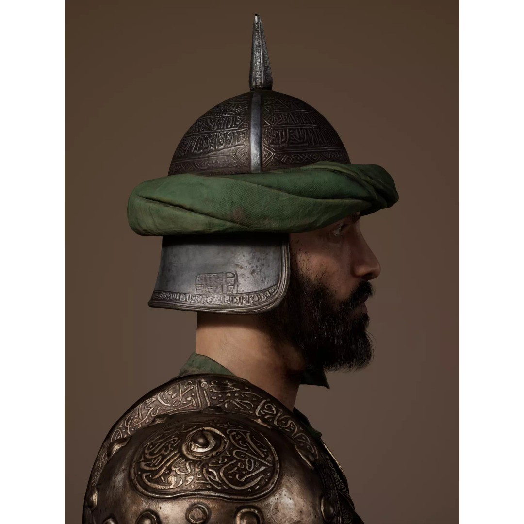 Desert Guard Armor 3D Model – Medieval Fantasy Outfit, FBX - View 10