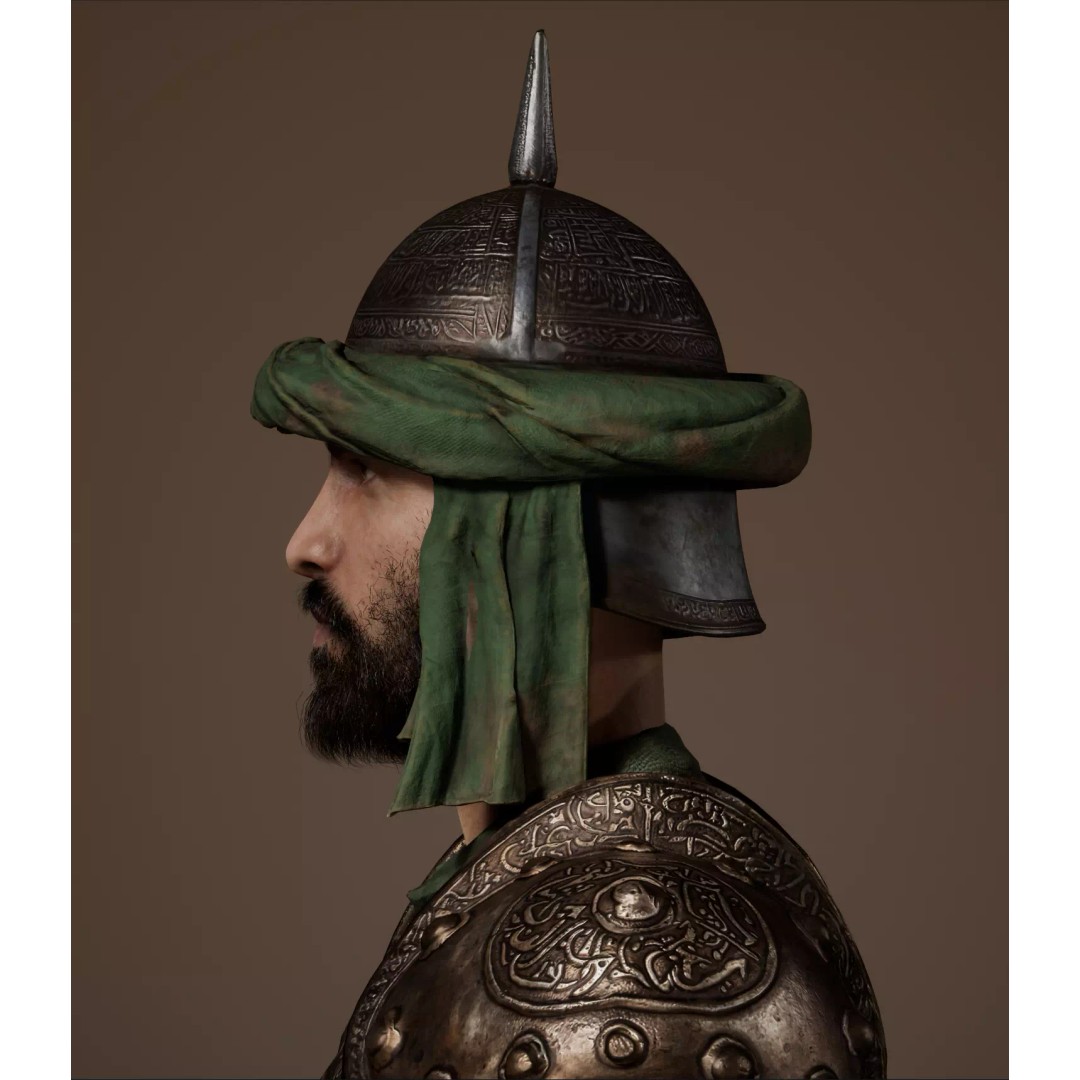 Desert Guard Armor 3D Model – Medieval Fantasy Outfit, FBX - View 4