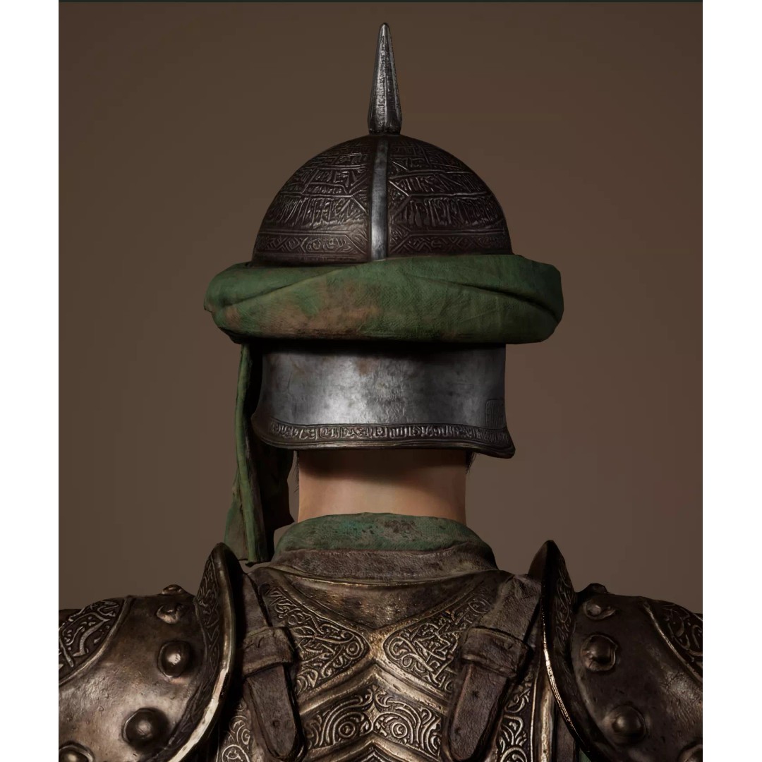Desert Guard Armor 3D Model – Medieval Fantasy Outfit, FBX - View 5