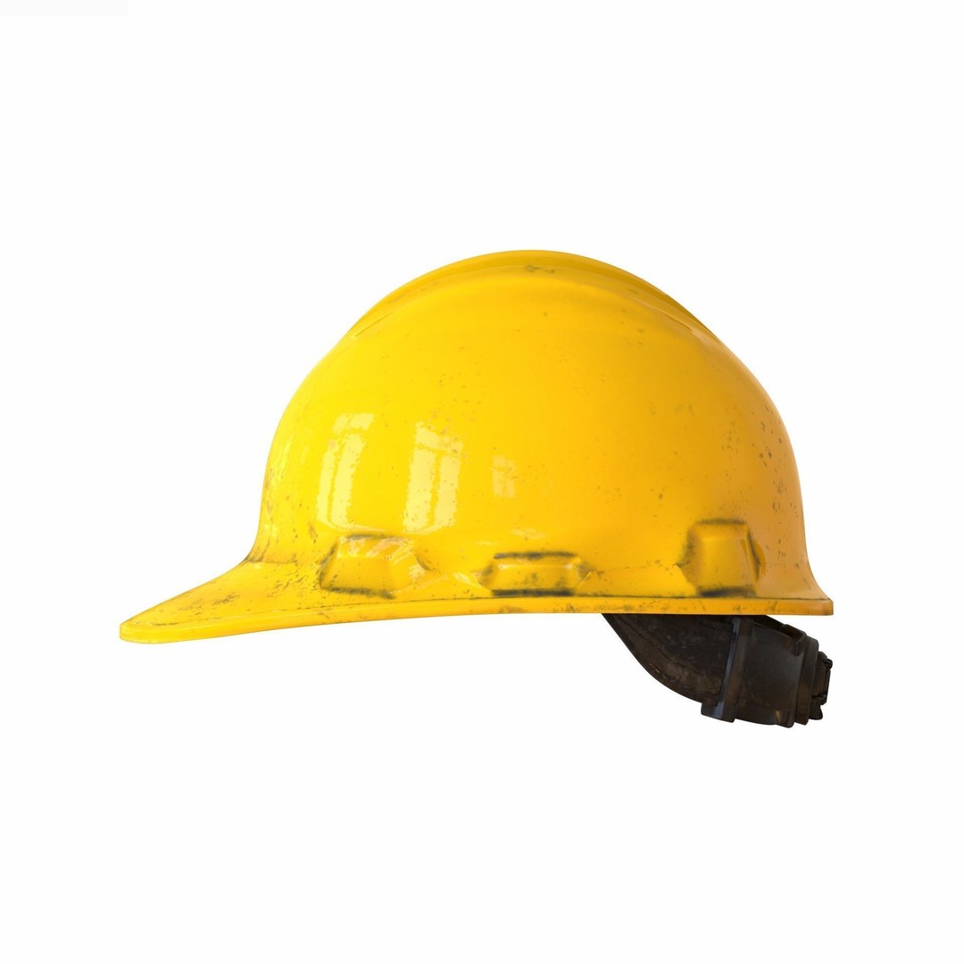 Safety Worker Helmet 3D Model – Low Poly PBR Asset, FBX, OBJ