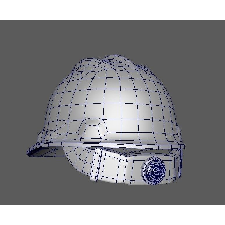 Safety Worker Helmet 3D Model – Low Poly PBR Asset, FBX, OBJ - View 45