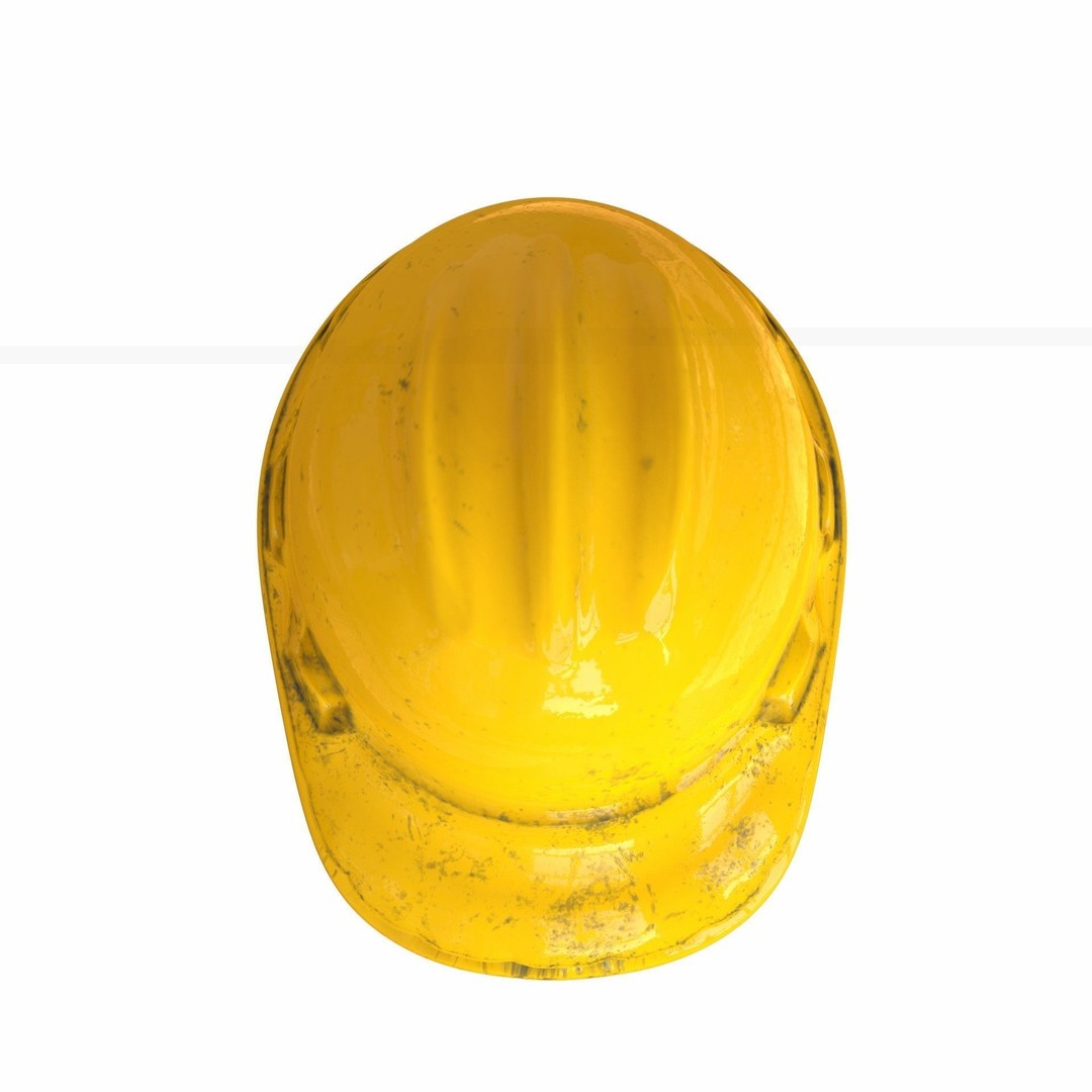 Safety Worker Helmet 3D Model – Low Poly PBR Asset, FBX, OBJ - View 6
