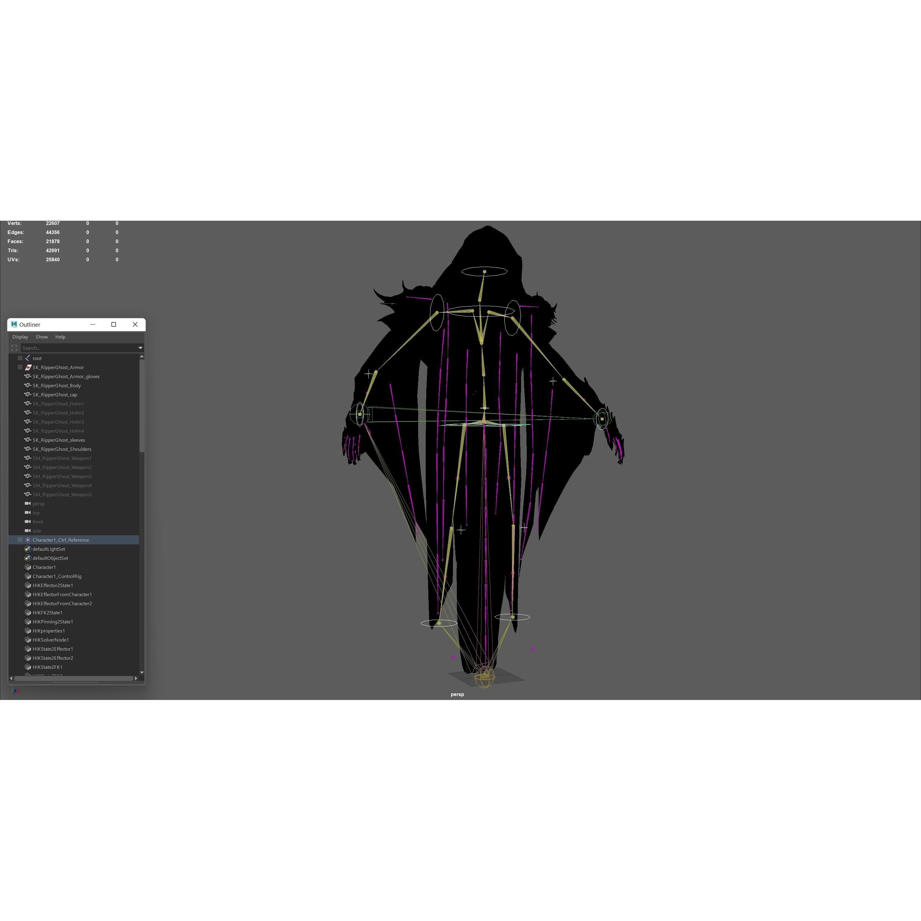 Ripper Ghost - Low-Poly Game-Ready 3D Model