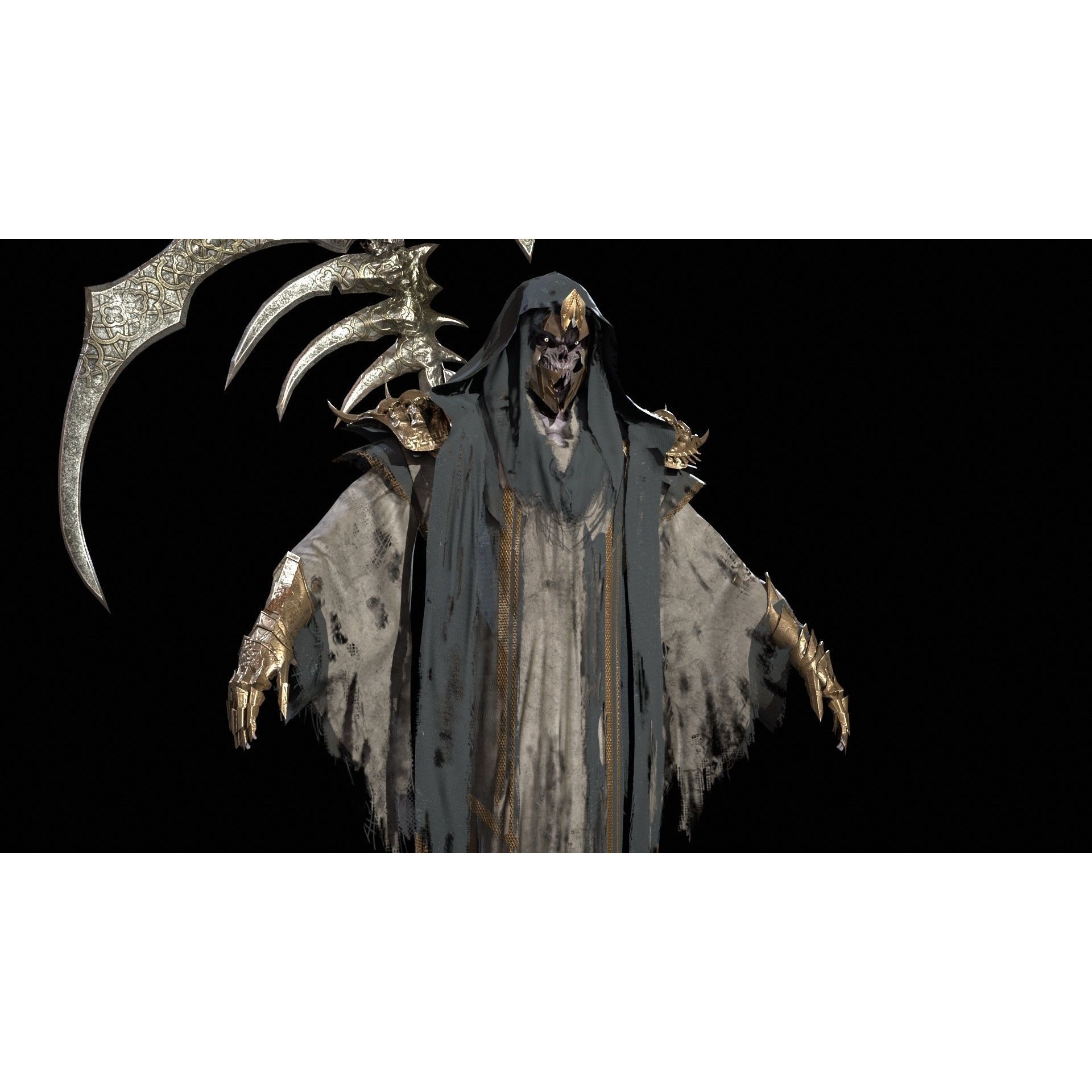 Ripper Ghost - Low-Poly Game-Ready 3D Model - View 10