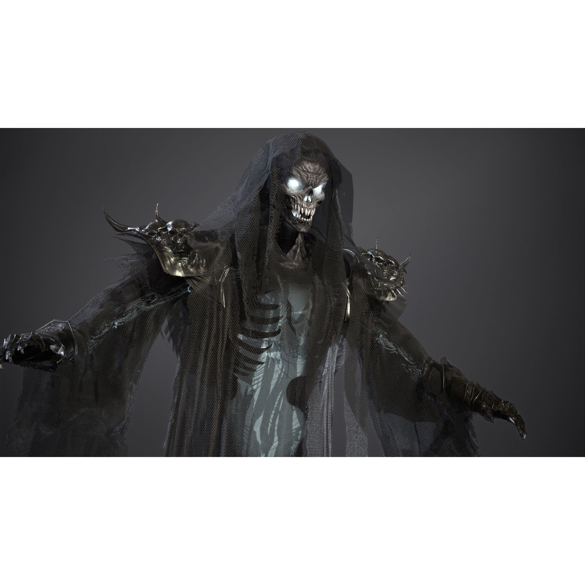 Ripper Ghost - Low-Poly Game-Ready 3D Model - View 11