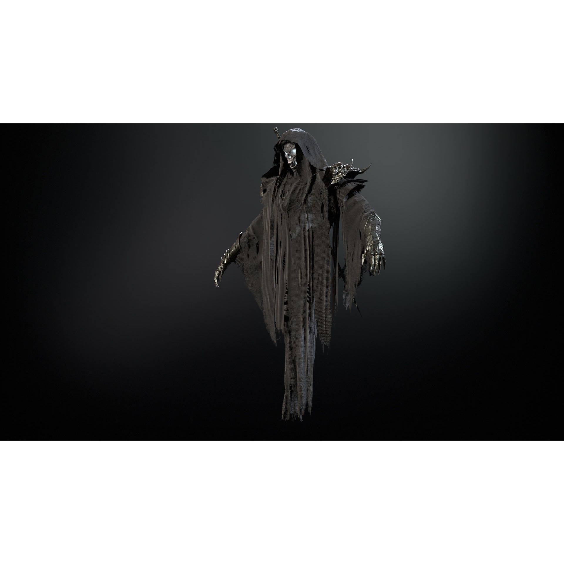 Ripper Ghost - Low-Poly Game-Ready 3D Model - View 15