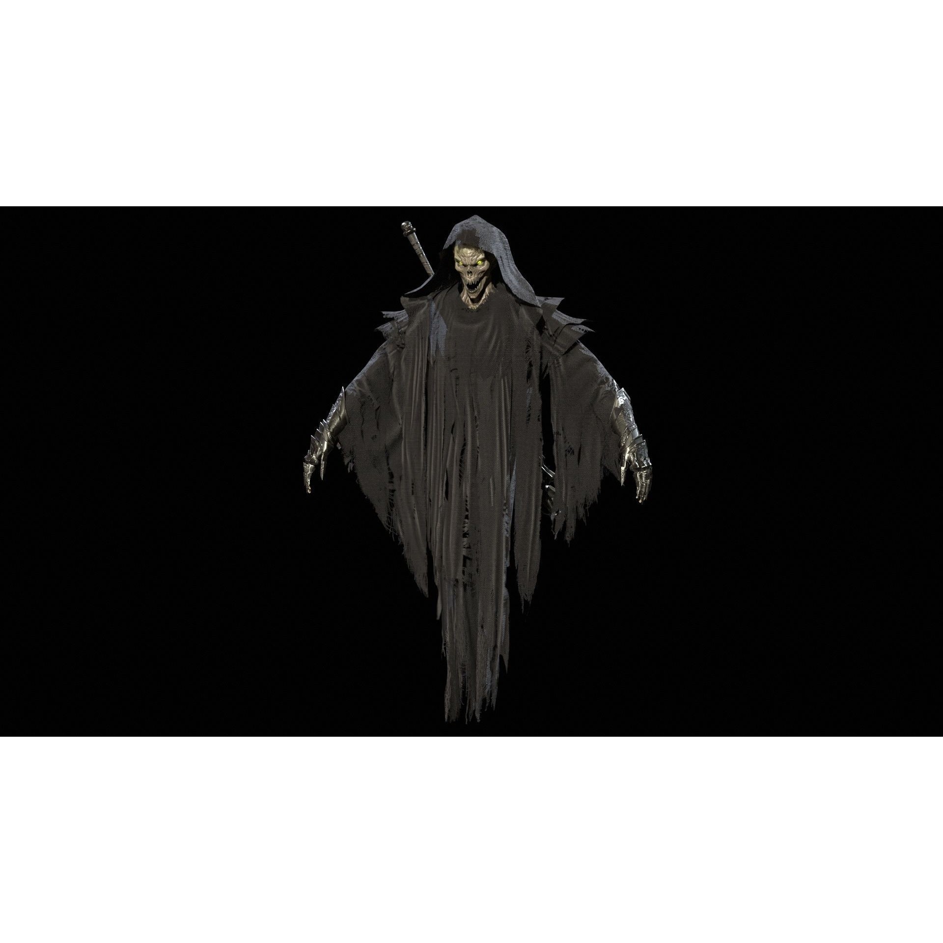 Ripper Ghost - Low-Poly Game-Ready 3D Model - View 16