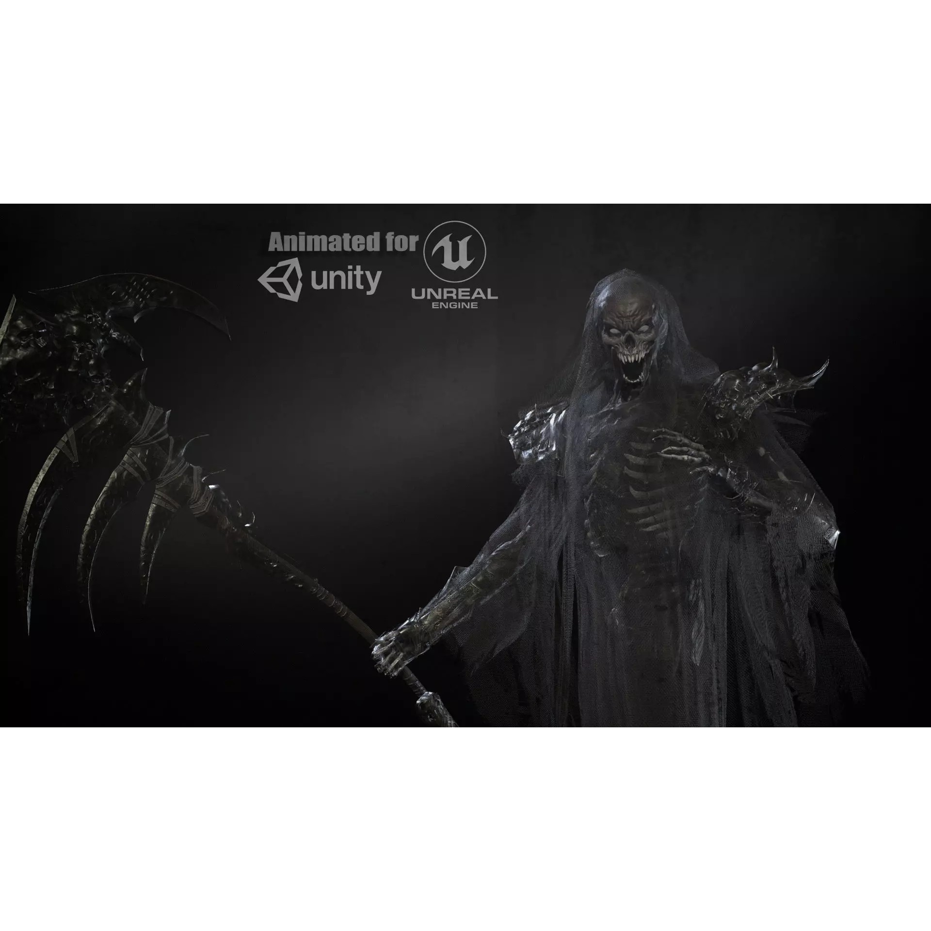 Ripper Ghost - Low-Poly Game-Ready 3D Model - View 2