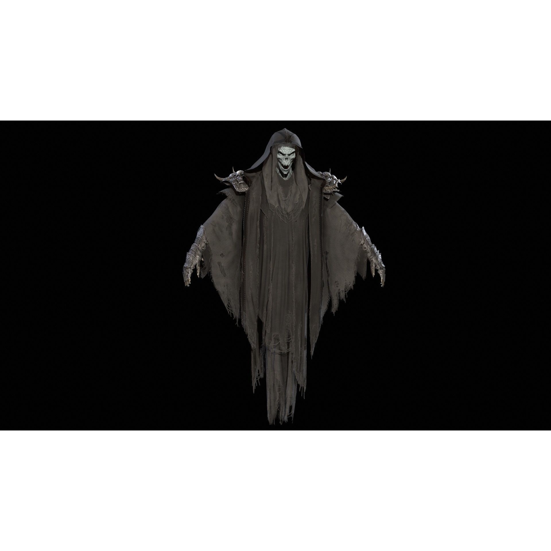Ripper Ghost - Low-Poly Game-Ready 3D Model - View 21