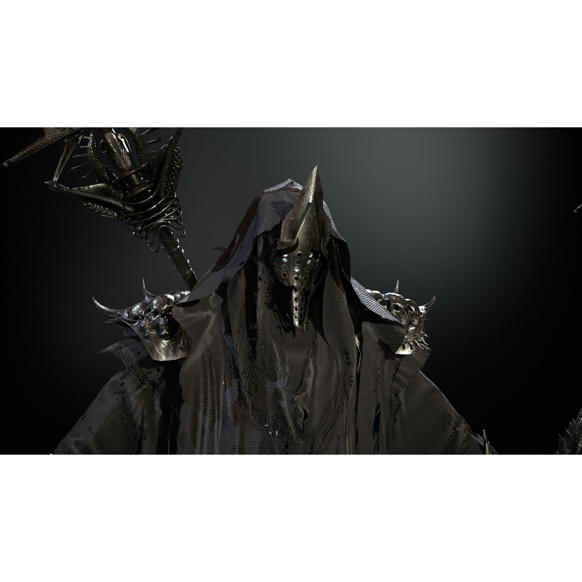 Ripper Ghost - Low-Poly Game-Ready 3D Model - View 23