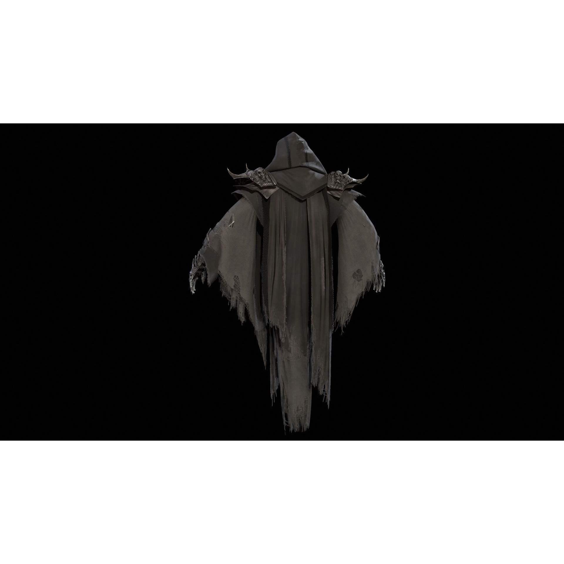 Ripper Ghost - Low-Poly Game-Ready 3D Model - View 24