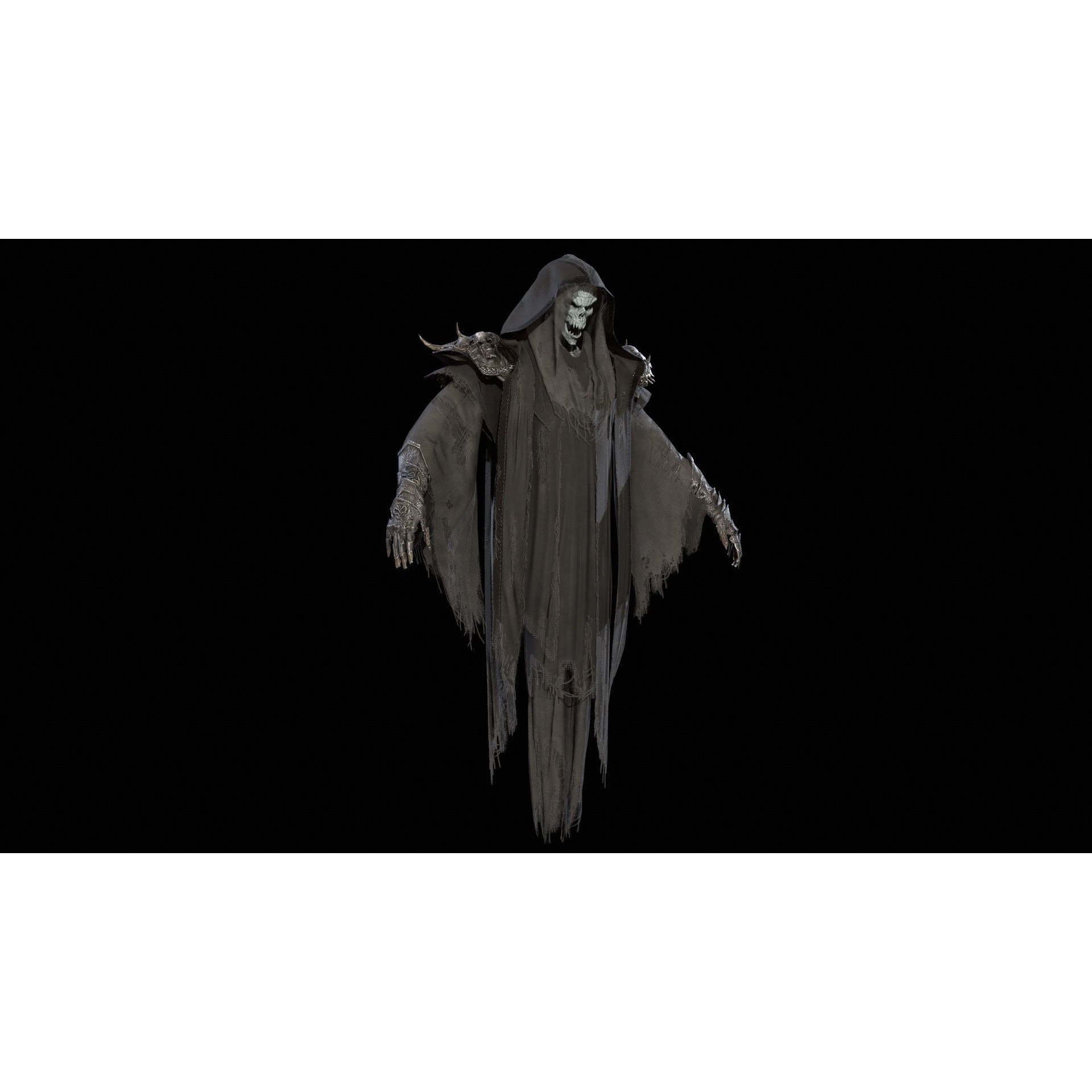 Ripper Ghost - Low-Poly Game-Ready 3D Model - View 27