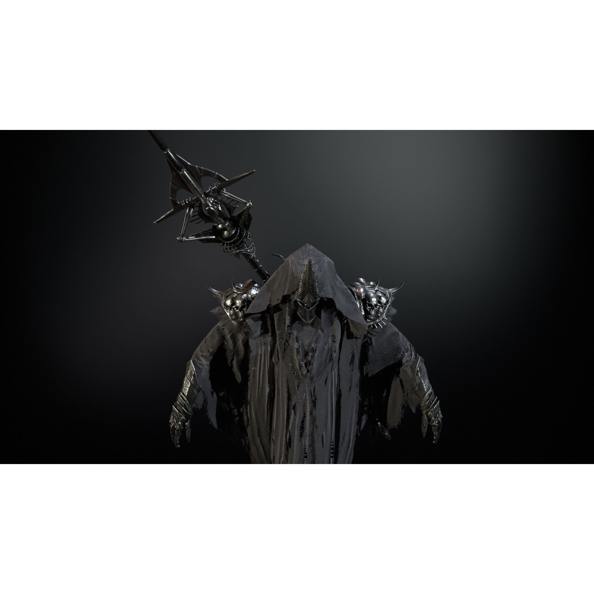 Ripper Ghost - Low-Poly Game-Ready 3D Model - View 35