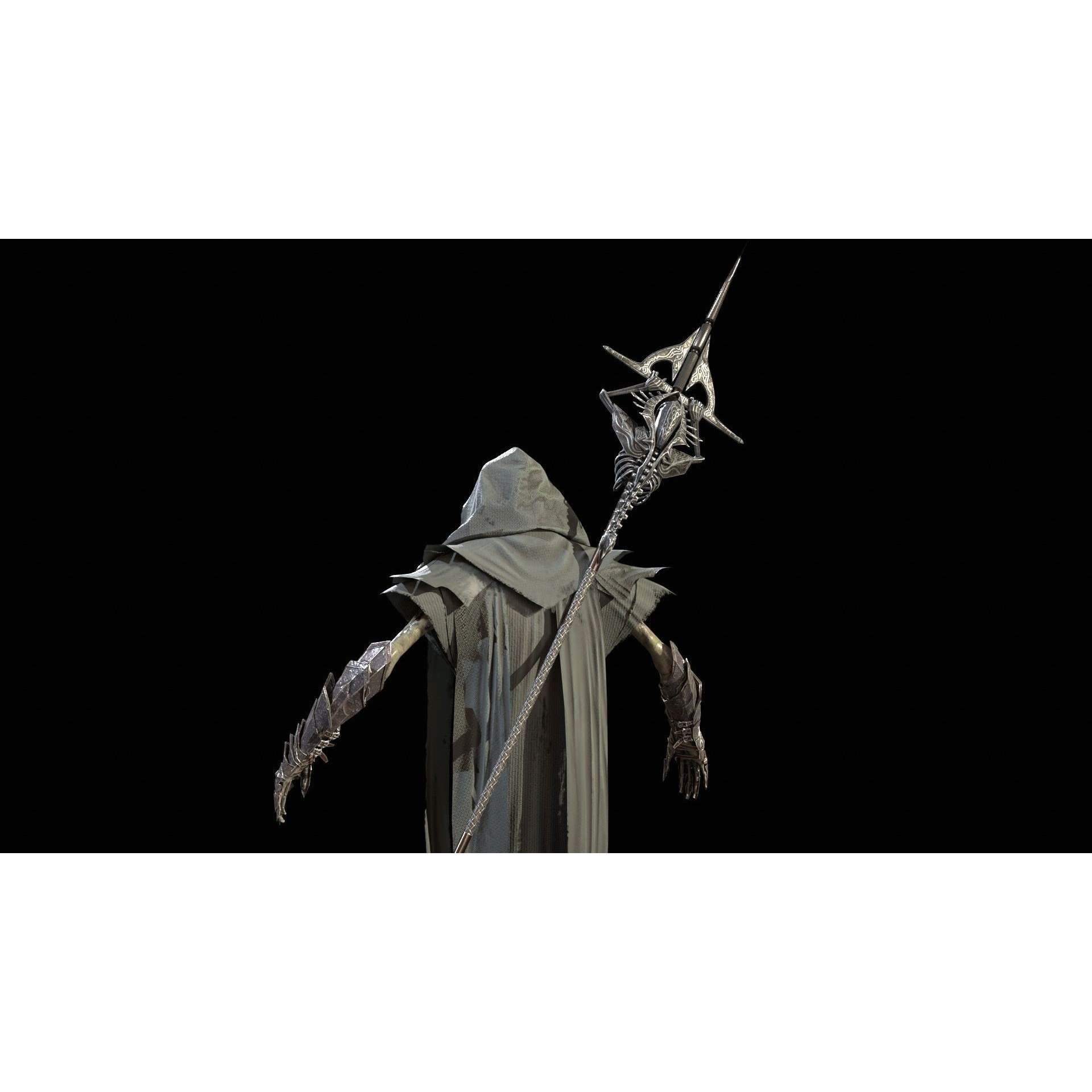 Ripper Ghost - Low-Poly Game-Ready 3D Model - View 4