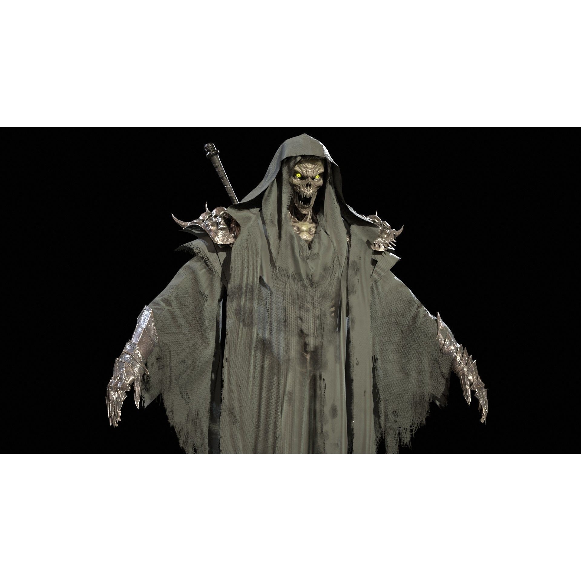 Ripper Ghost - Low-Poly Game-Ready 3D Model - View 42
