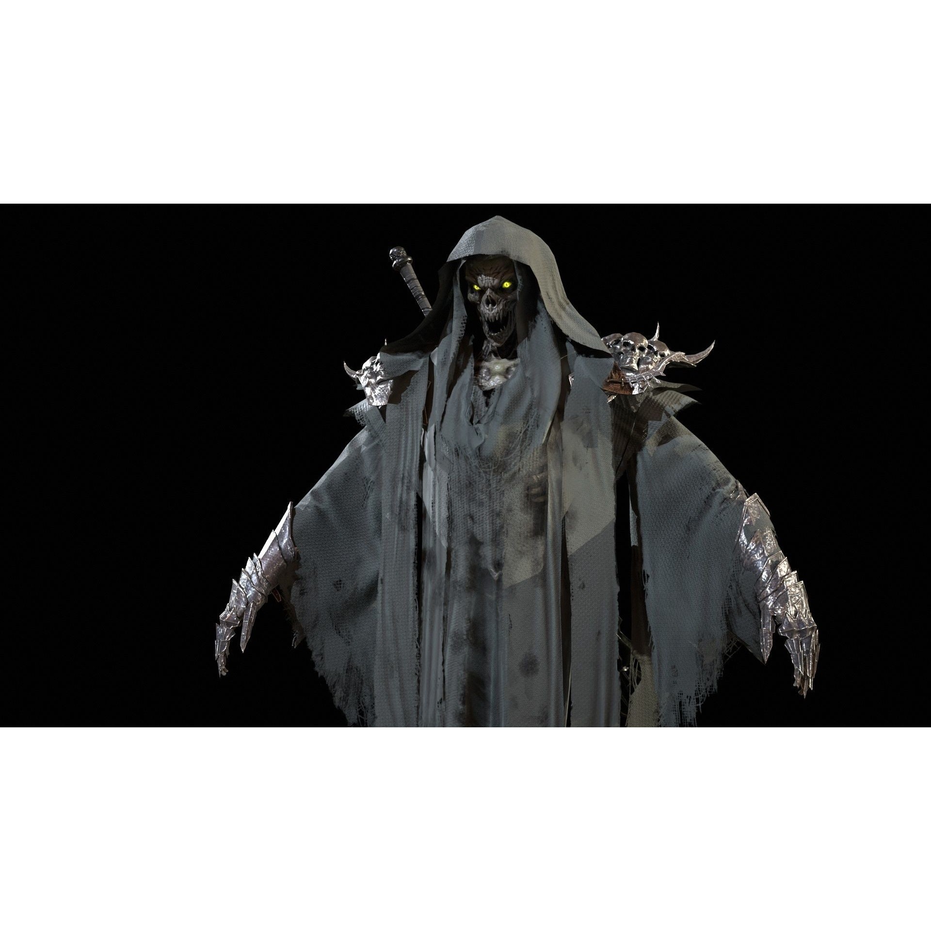 Ripper Ghost - Low-Poly Game-Ready 3D Model - View 43