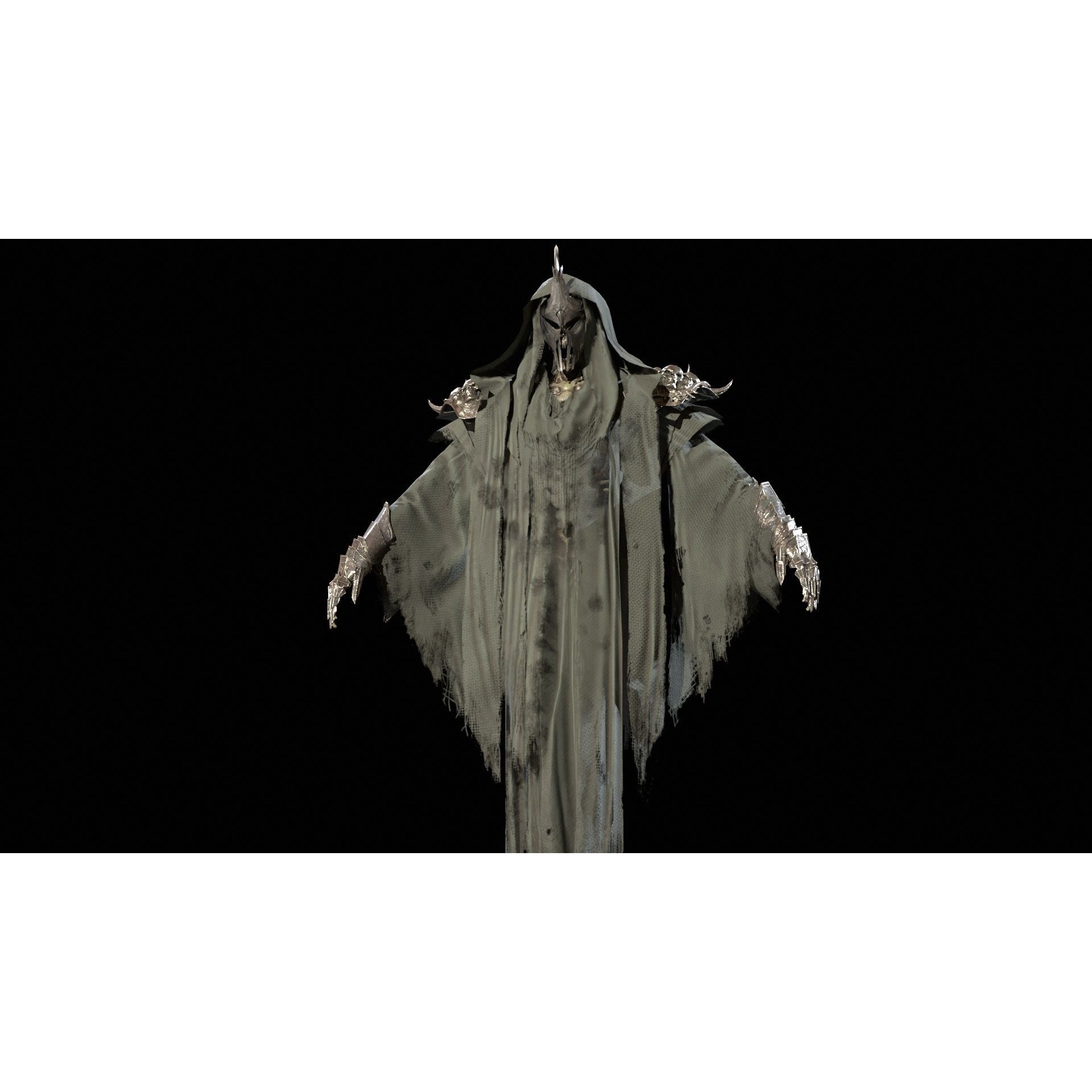 Ripper Ghost - Low-Poly Game-Ready 3D Model - View 45