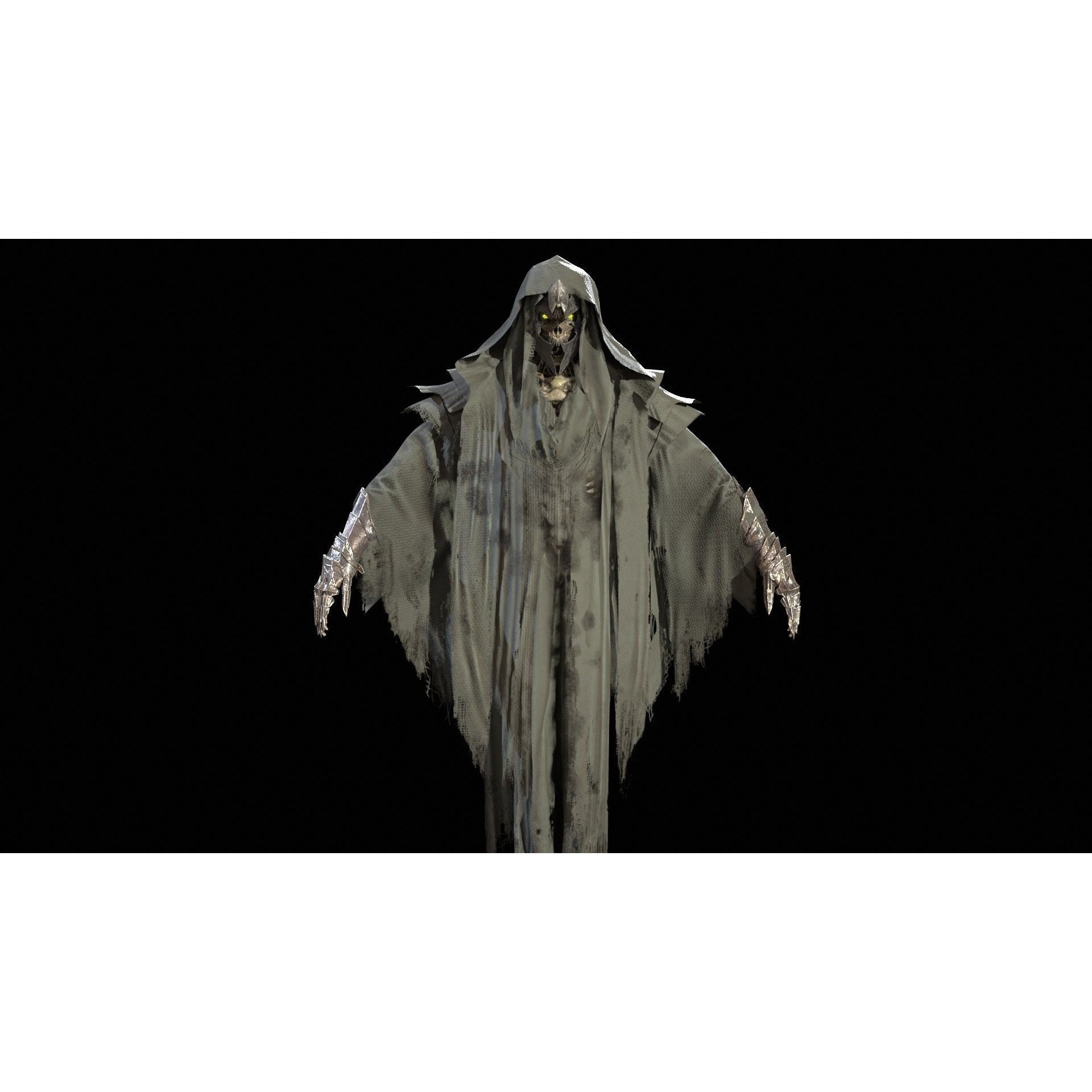 Ripper Ghost - Low-Poly Game-Ready 3D Model - View 48