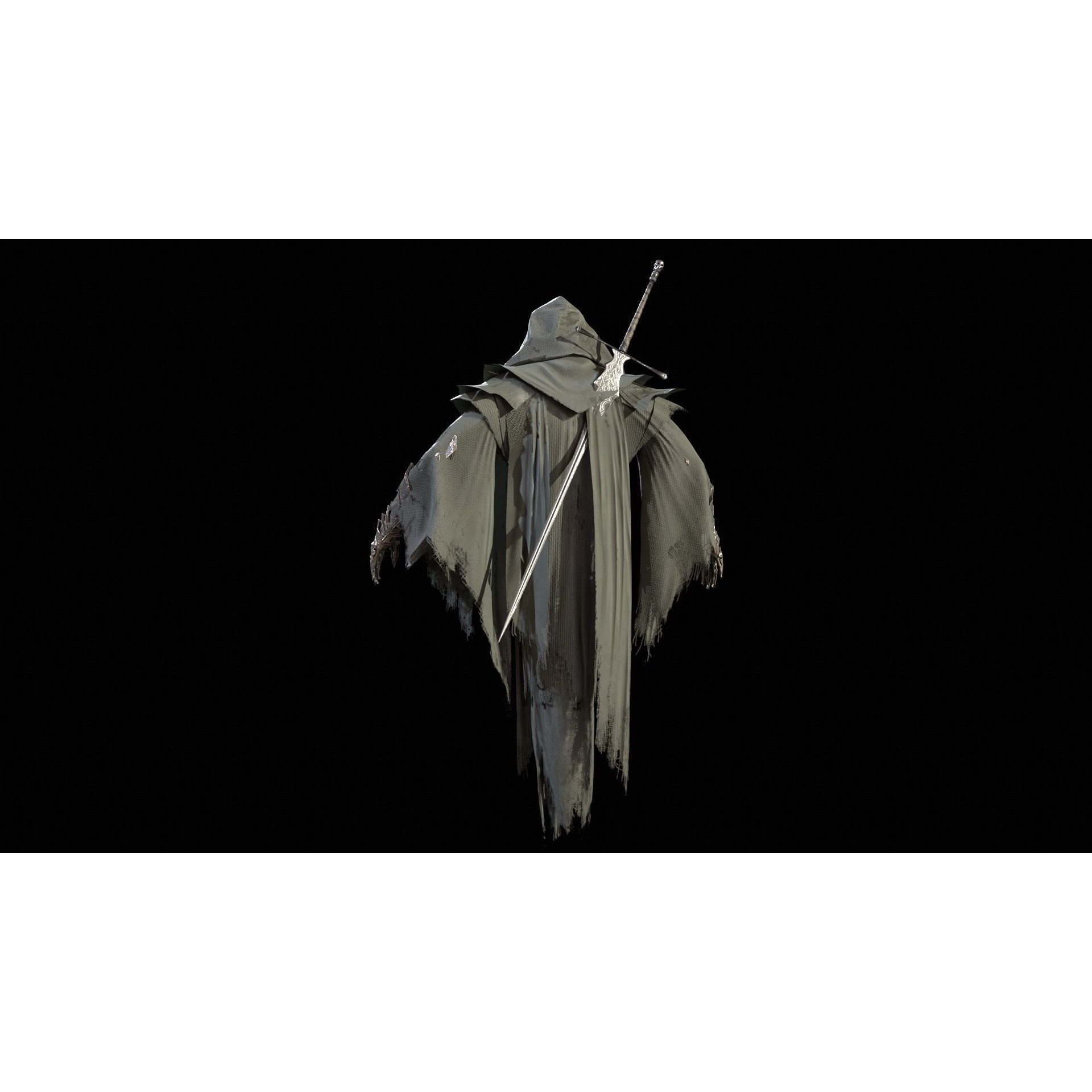 Ripper Ghost - Low-Poly Game-Ready 3D Model - View 49