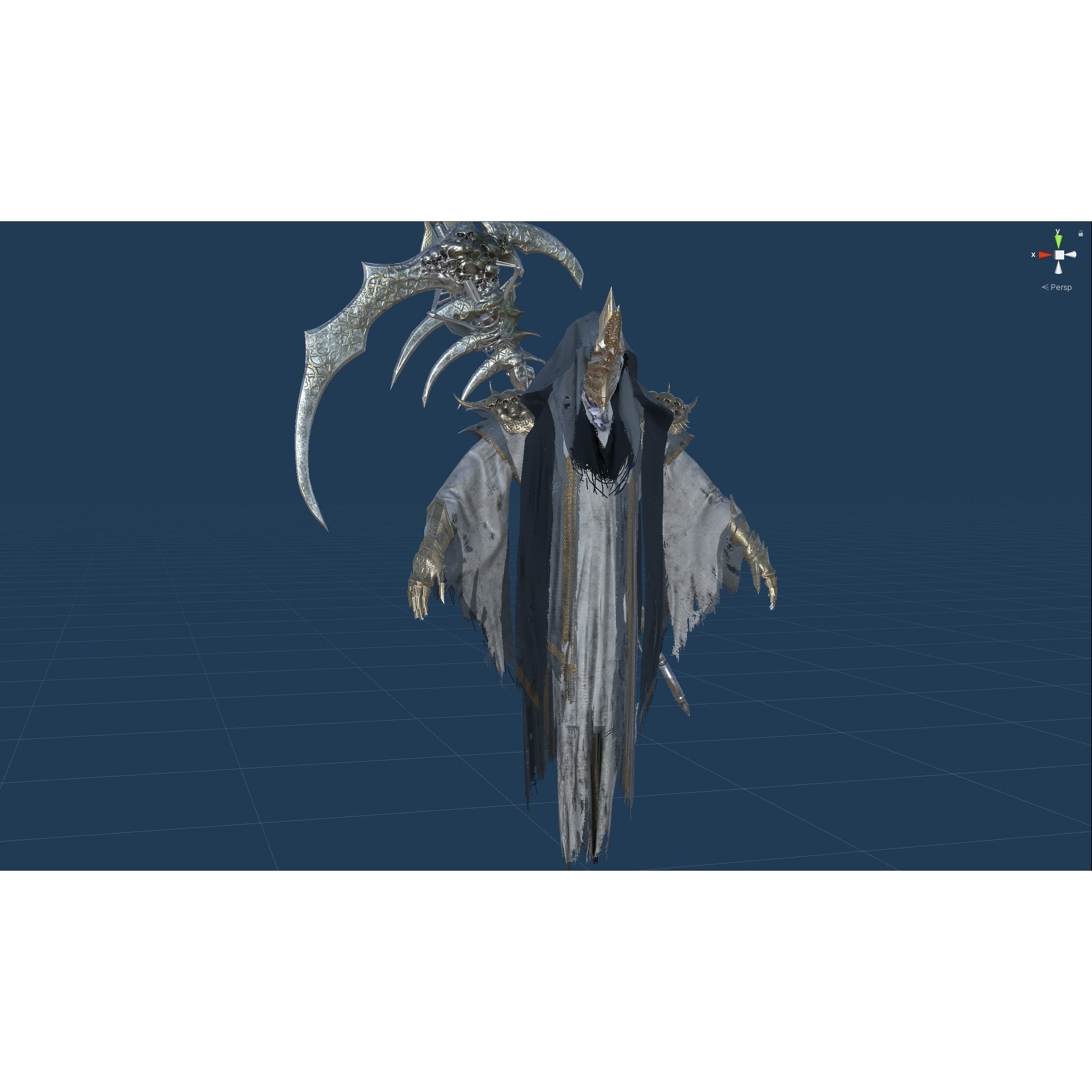 Ripper Ghost - Low-Poly Game-Ready 3D Model - View 60