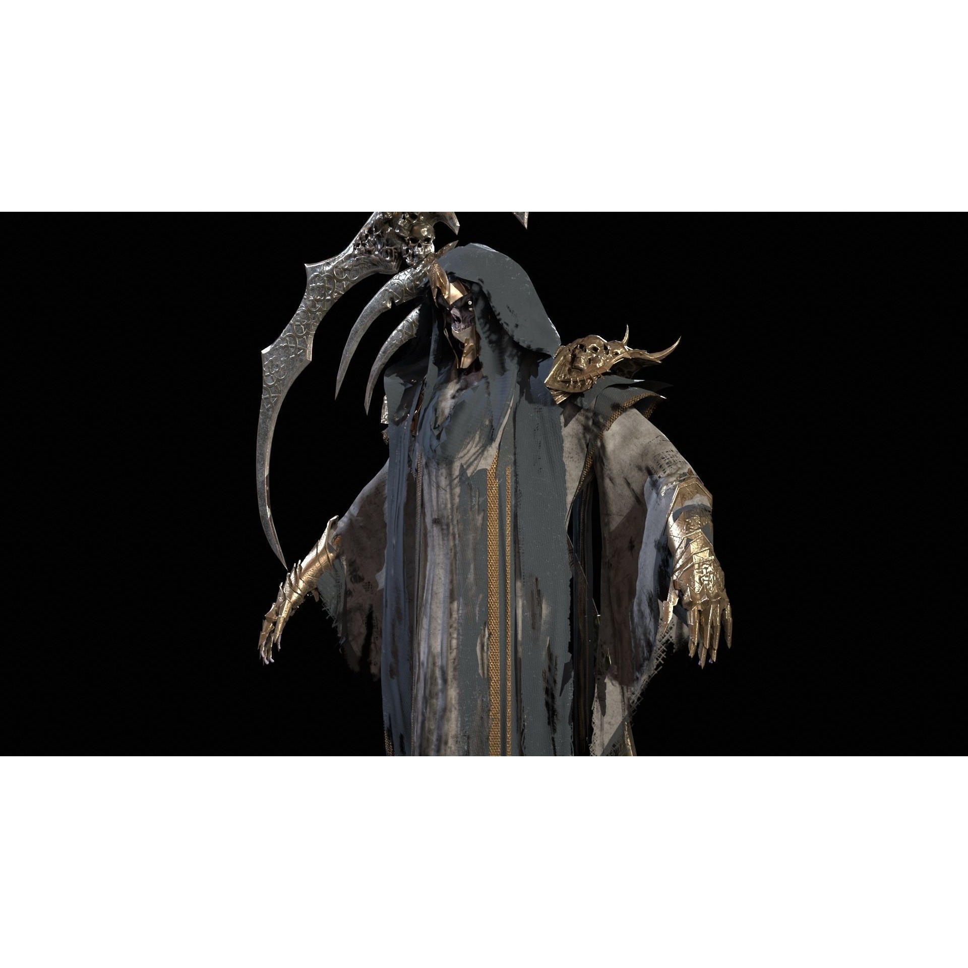 Ripper Ghost - Low-Poly Game-Ready 3D Model - View 7