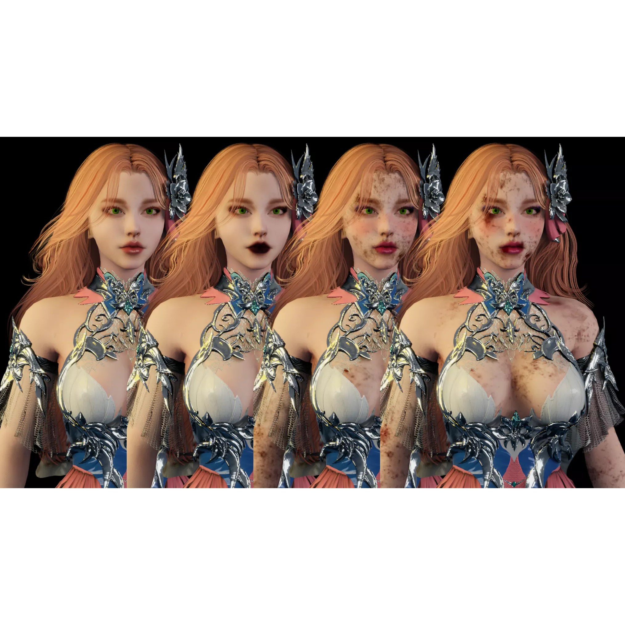 Forest Lyrist Woman - Low-Poly Game-Ready 3D Model - View 12