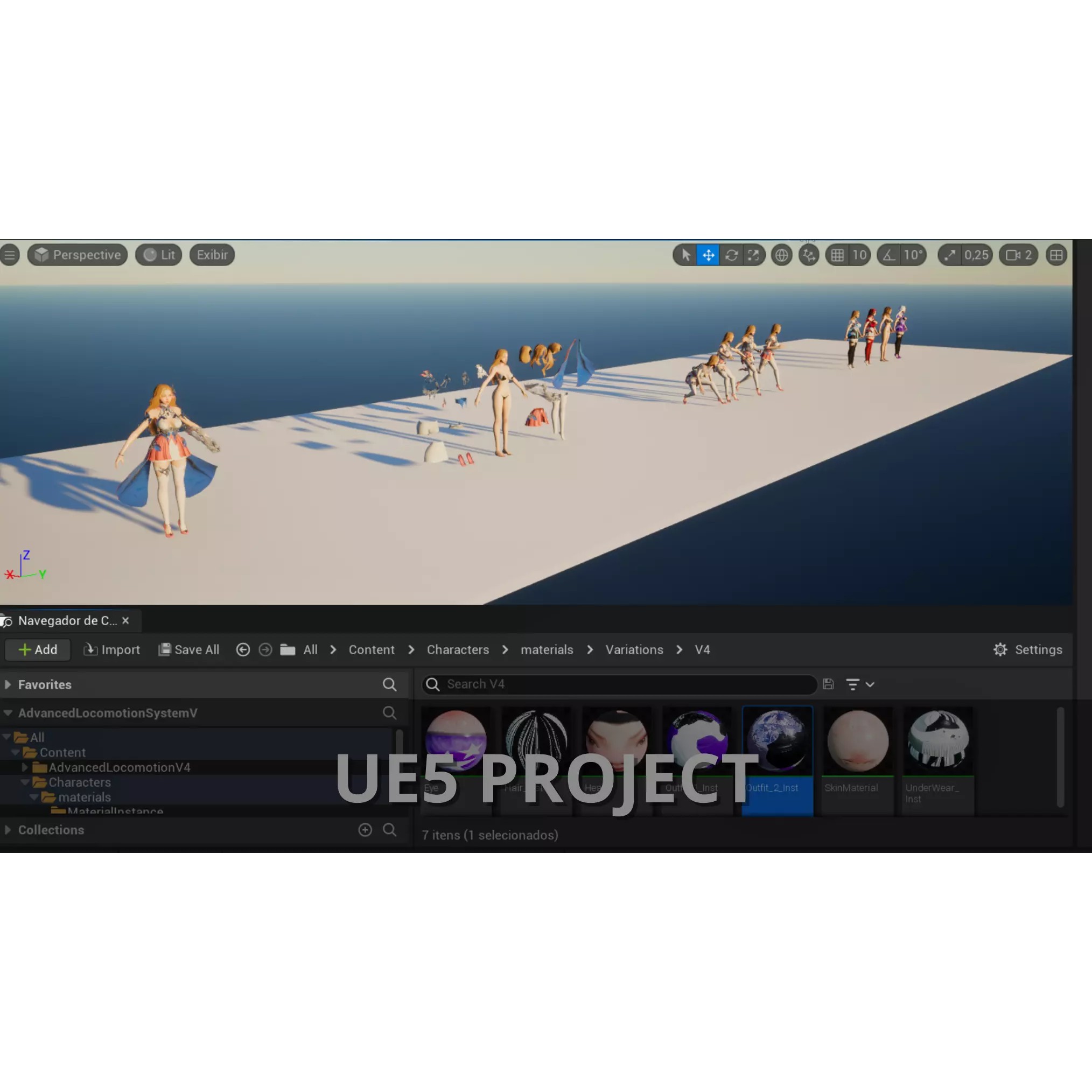 Forest Lyrist Woman - Low-Poly Game-Ready 3D Model - View 19