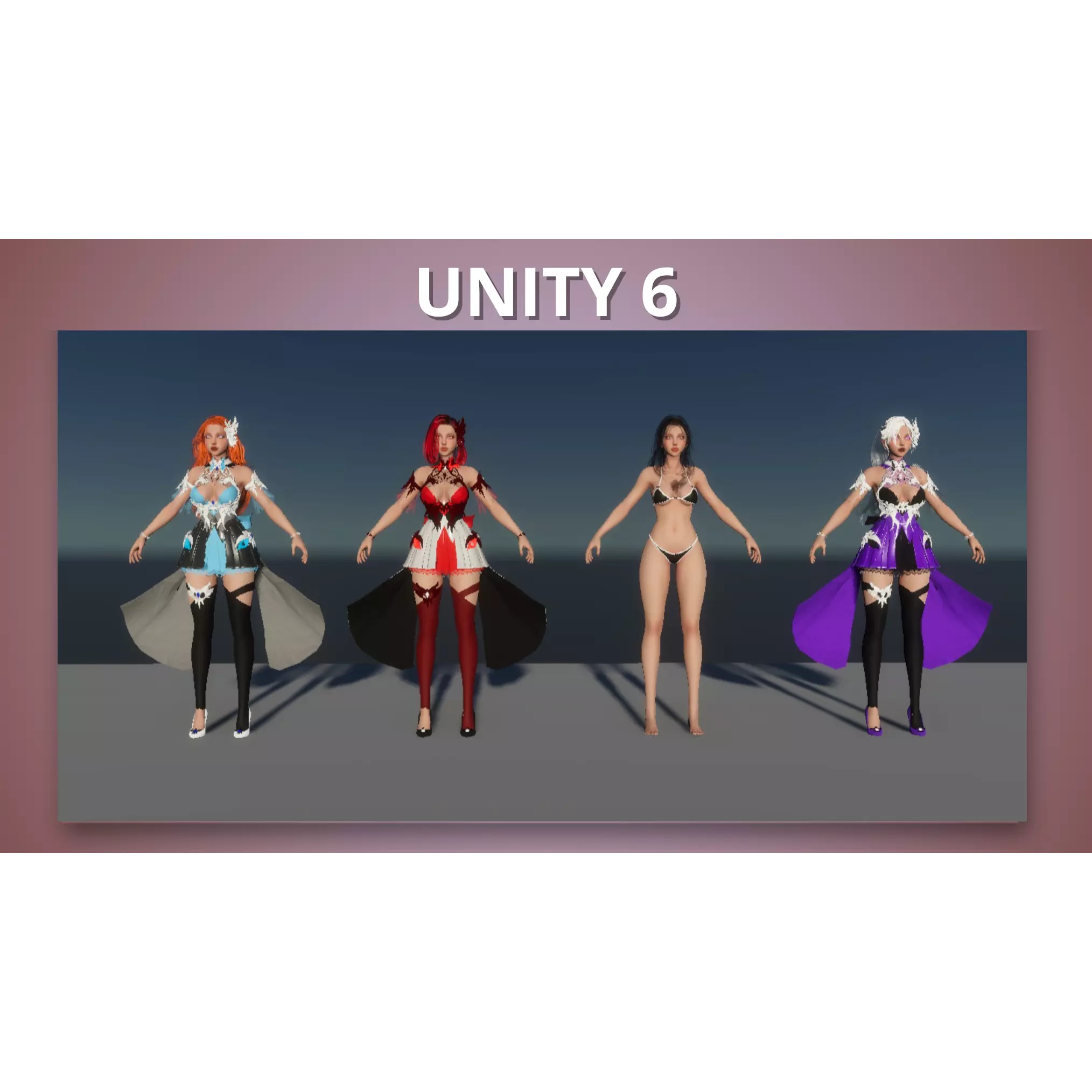 Forest Lyrist Woman - Low-Poly Game-Ready 3D Model - View 5