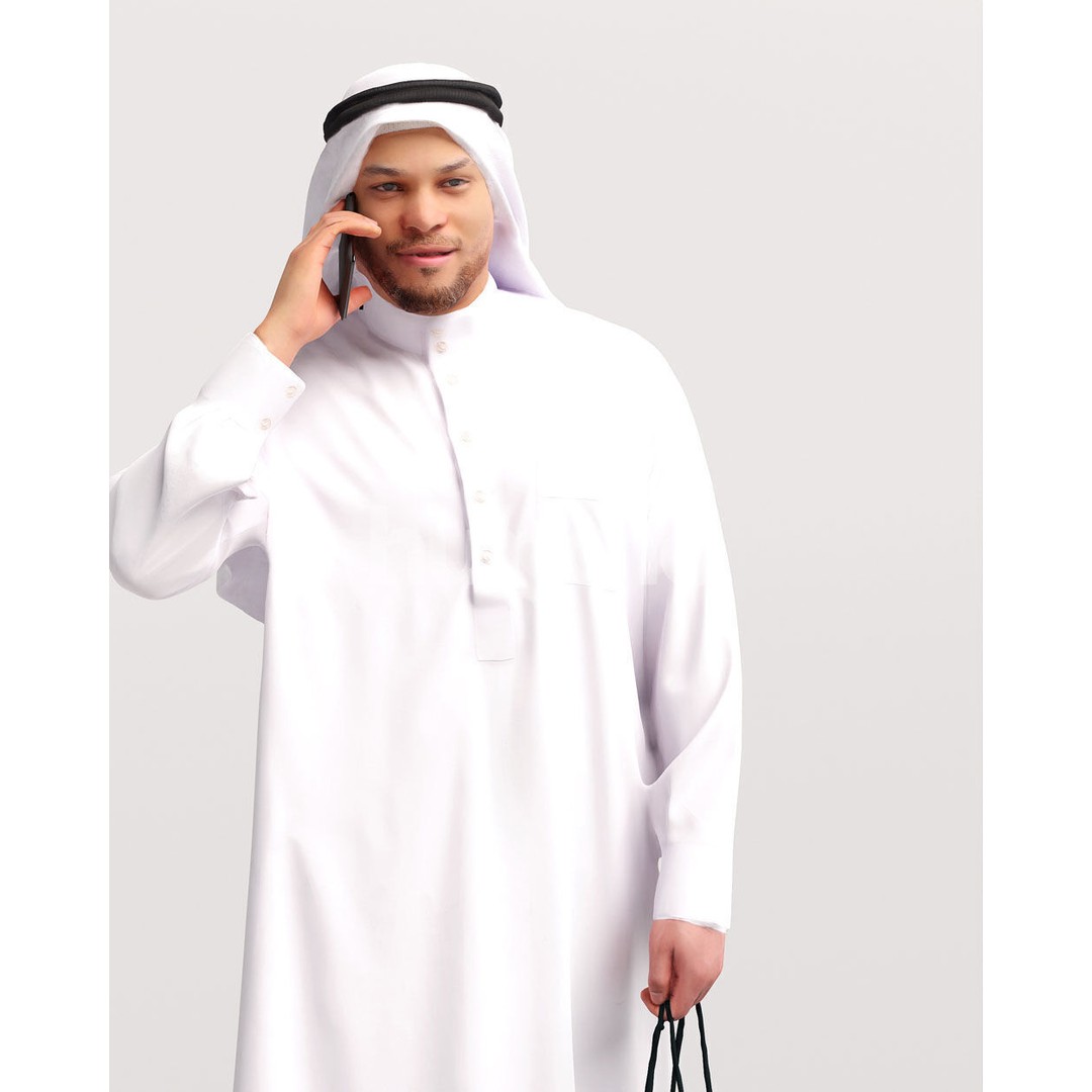 Arab Man 3D Model – Realistic Character, PBR Textures, FBX - View 10