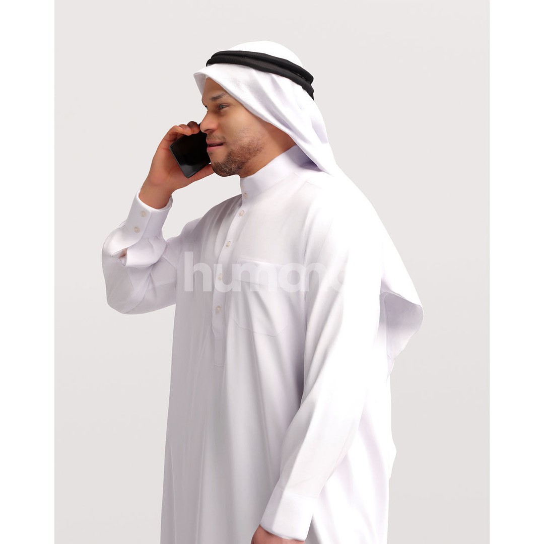 Arab Man 3D Model – Realistic Character, PBR Textures, FBX - View 11