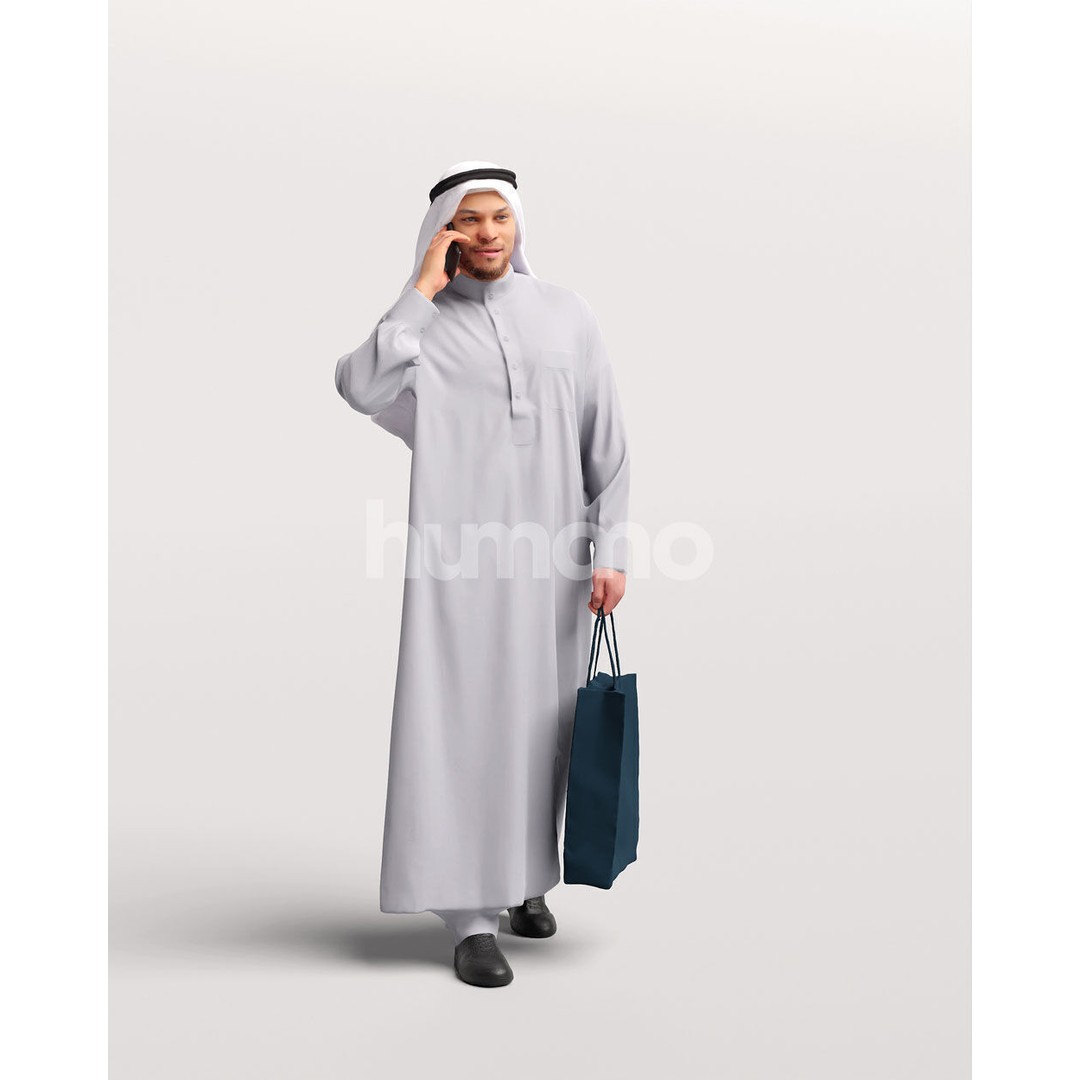 Arab Man 3D Model – Realistic Character, PBR Textures, FBX - View 13