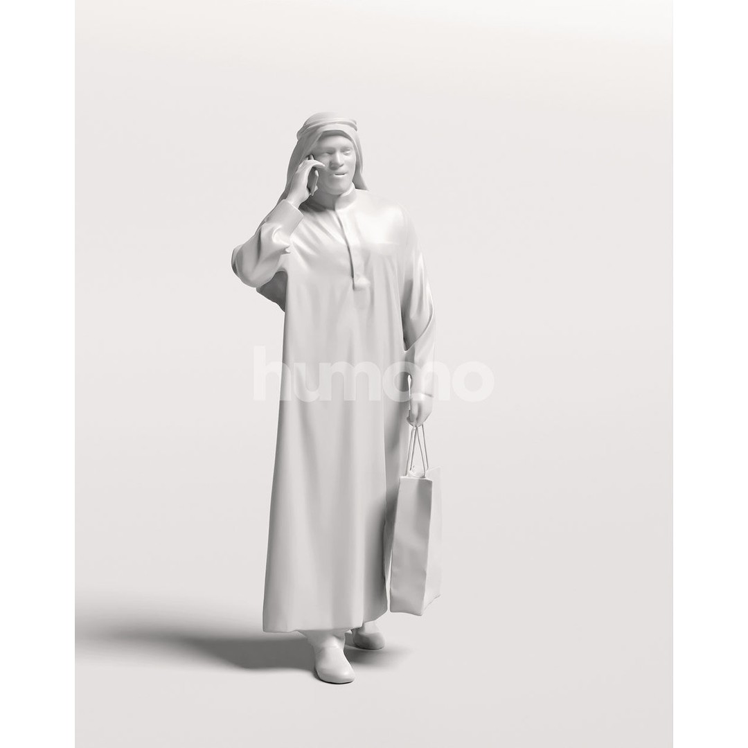 Arab Man 3D Model – Realistic Character, PBR Textures, FBX - View 4