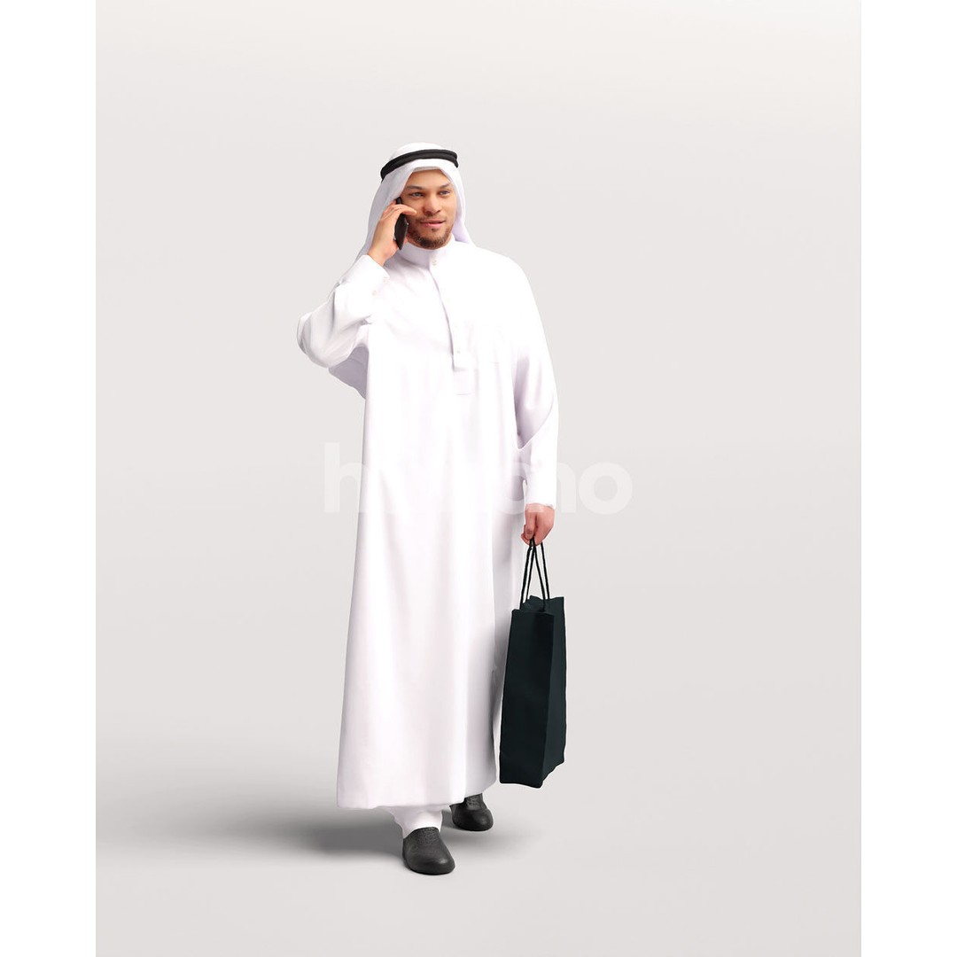Arab Man 3D Model – Realistic Character, PBR Textures, FBX - View 5