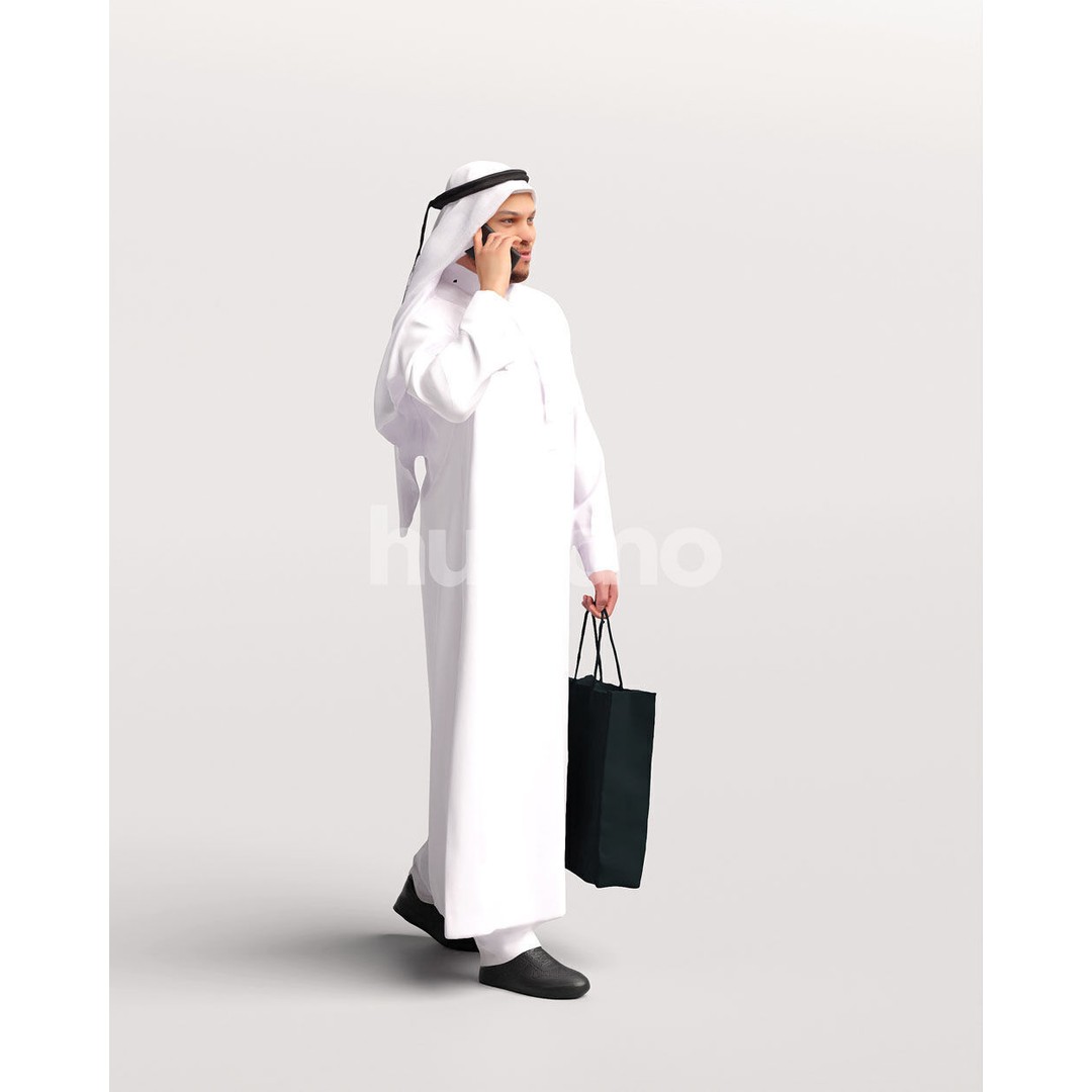 Arab Man 3D Model – Realistic Character, PBR Textures, FBX - View 6