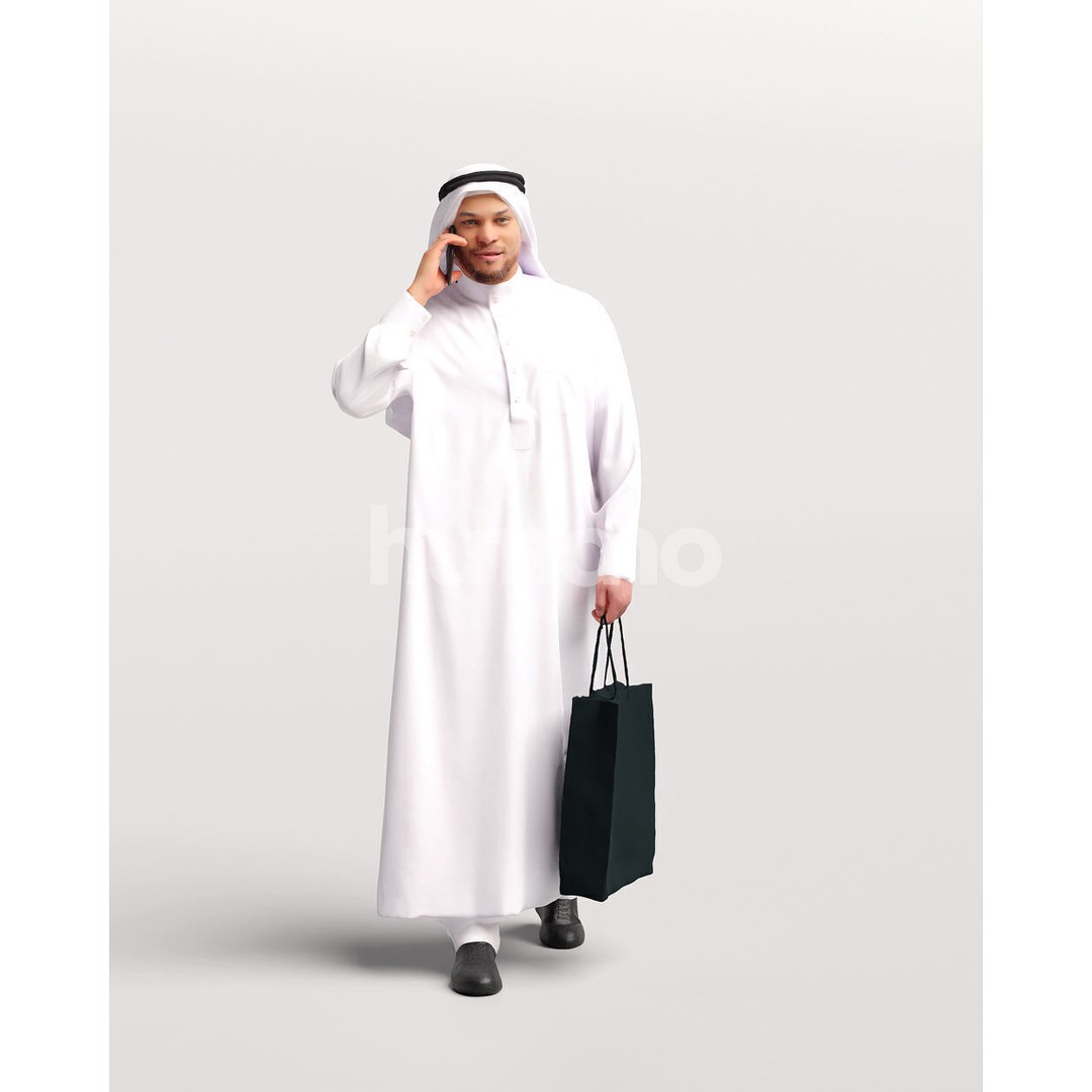Arab Man 3D Model – Realistic Character, PBR Textures, FBX - View 7