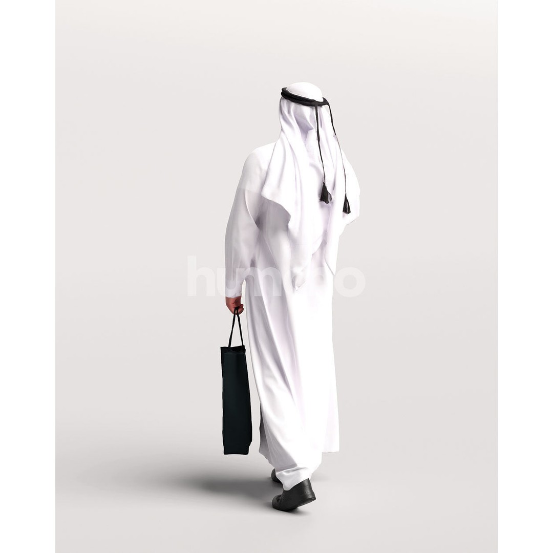 Arab Man 3D Model – Realistic Character, PBR Textures, FBX - View 8