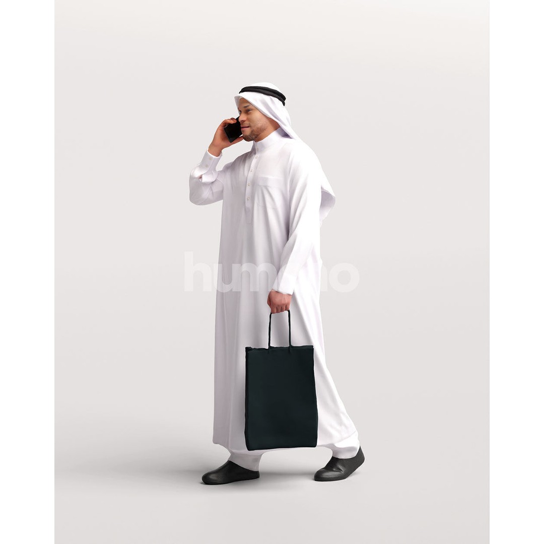 Arab Man 3D Model – Realistic Character, PBR Textures, FBX - View 9