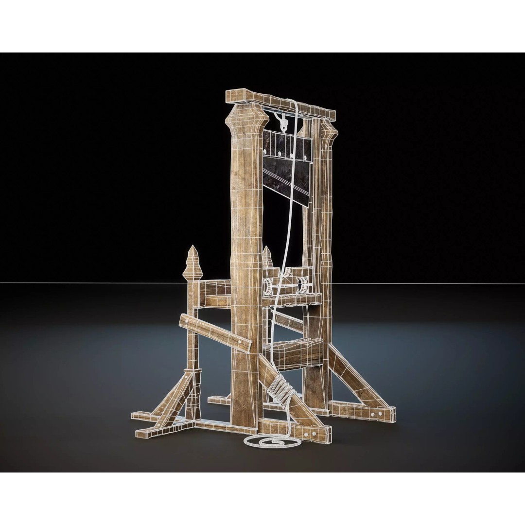 Medieval Torture Device 3D Model – Low Poly Game Asset, FBX