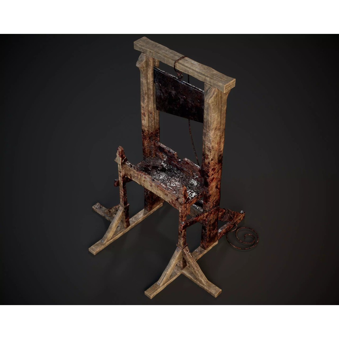 Medieval Torture Device 3D Model – Low Poly Game Asset, FBX - View 11
