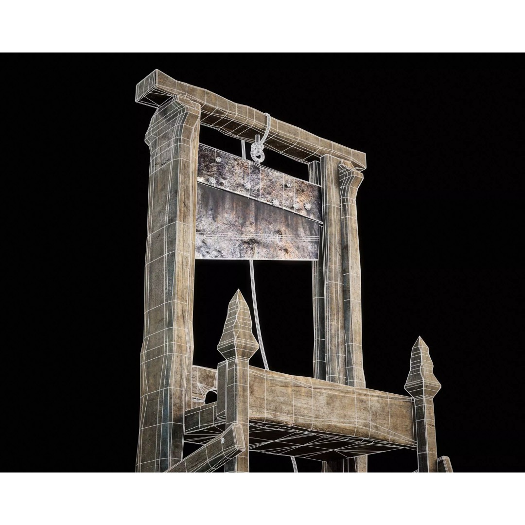 Medieval Torture Device 3D Model – Low Poly Game Asset, FBX - View 14
