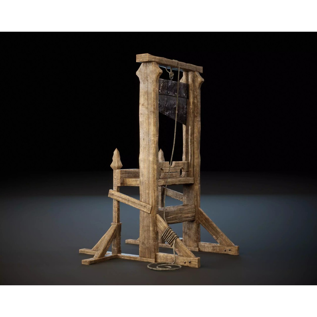 Medieval Torture Device 3D Model – Low Poly Game Asset, FBX - View 15