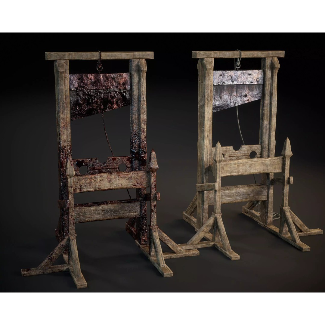 Medieval Torture Device 3D Model – Low Poly Game Asset, FBX - View 3
