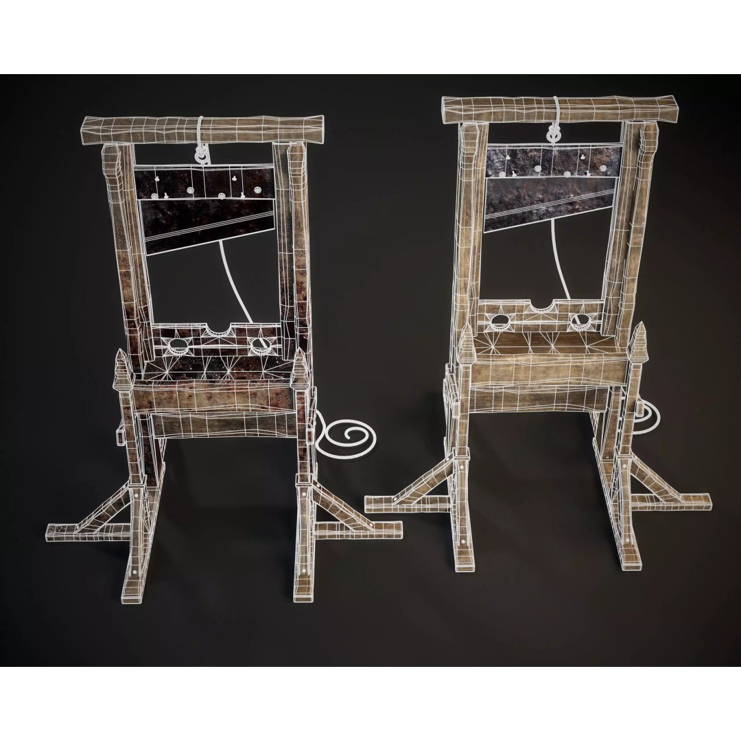 Medieval Torture Device 3D Model – Low Poly Game Asset, FBX - View 6