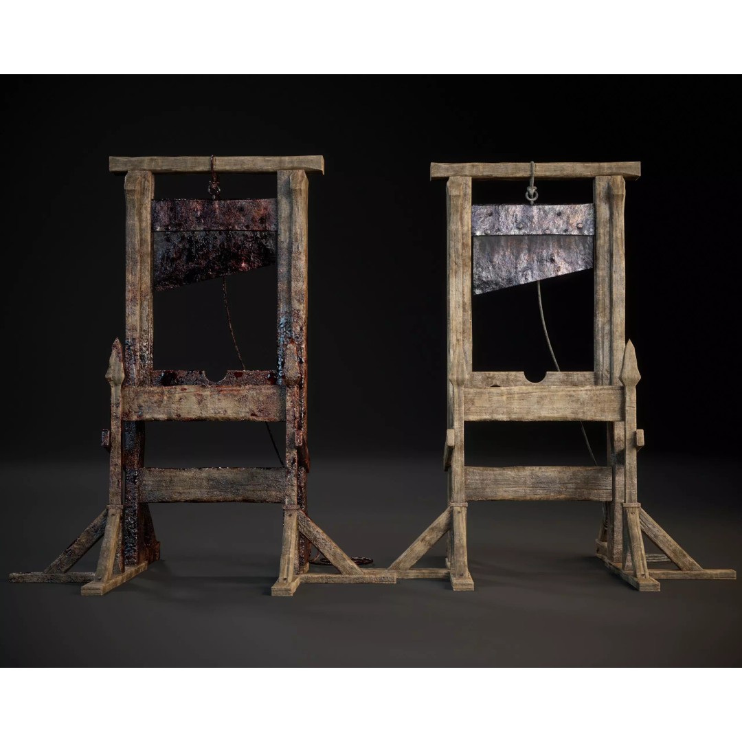 Medieval Torture Device 3D Model – Low Poly Game Asset, FBX - View 7