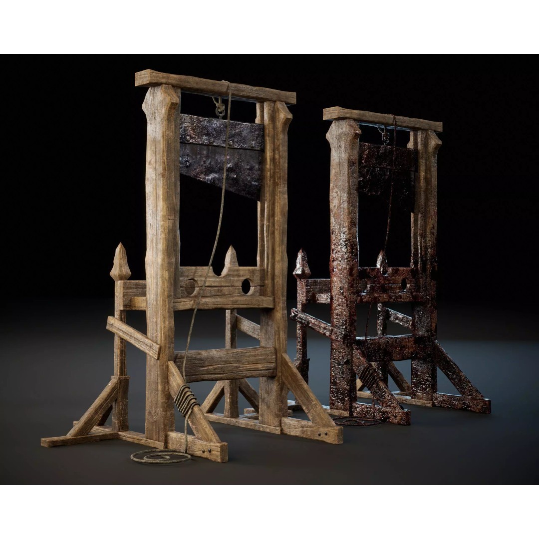 Medieval Torture Device 3D Model – Low Poly Game Asset, FBX - View 9
