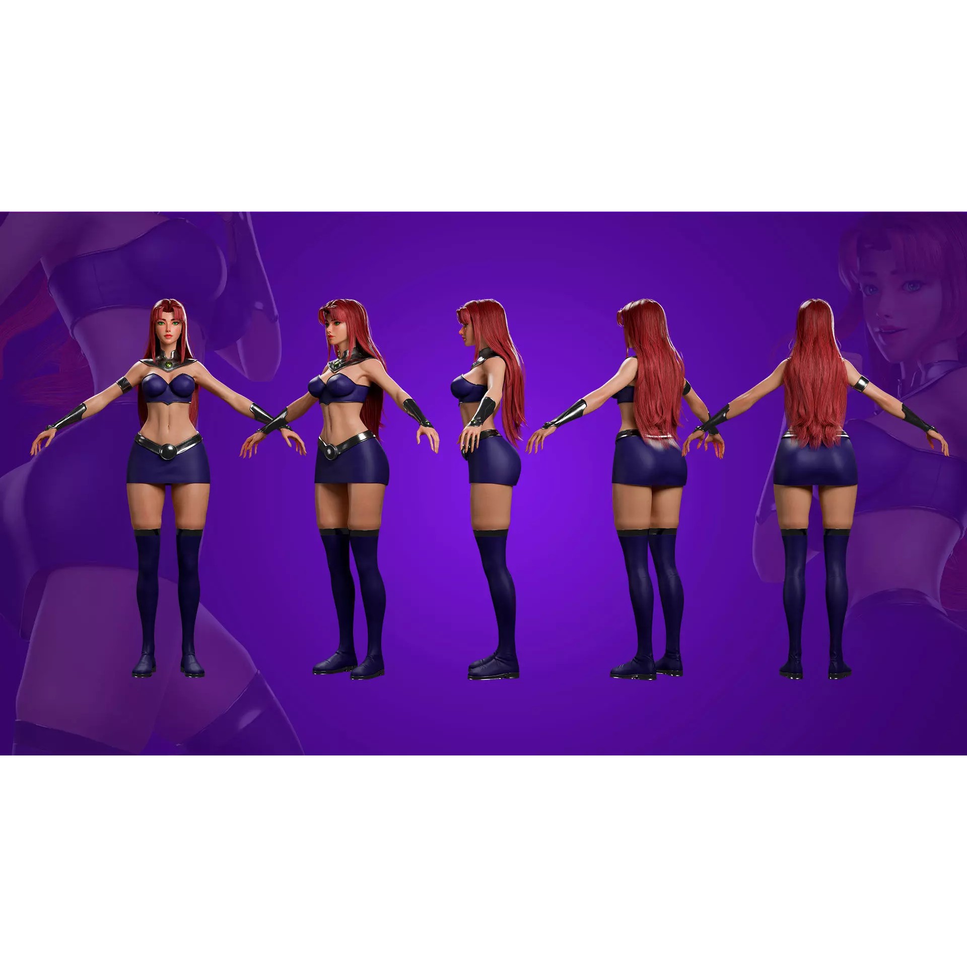 Starfire - Low-Poly Game-Ready 3D Model - View 16