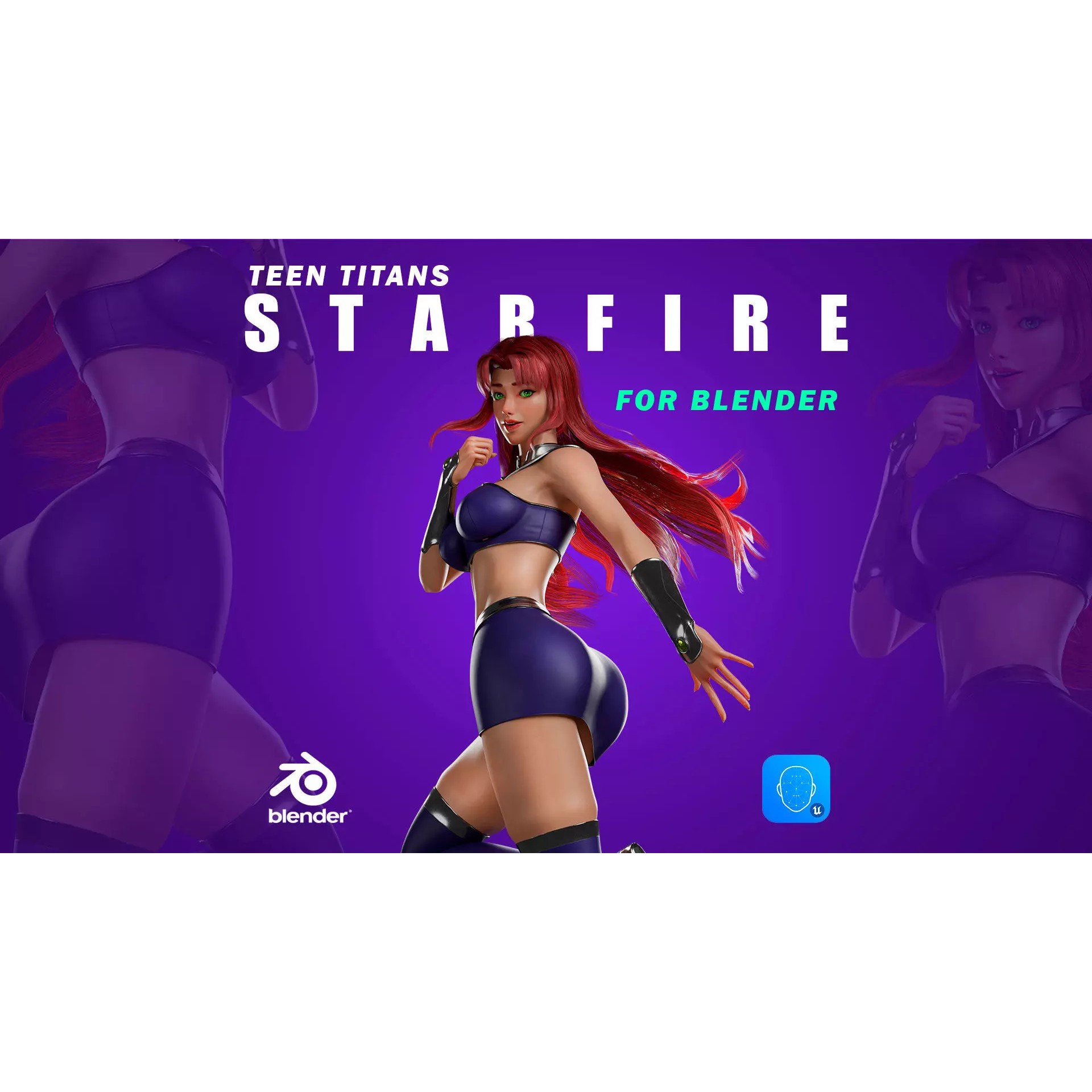 Starfire - Low-Poly Game-Ready 3D Model - View 2
