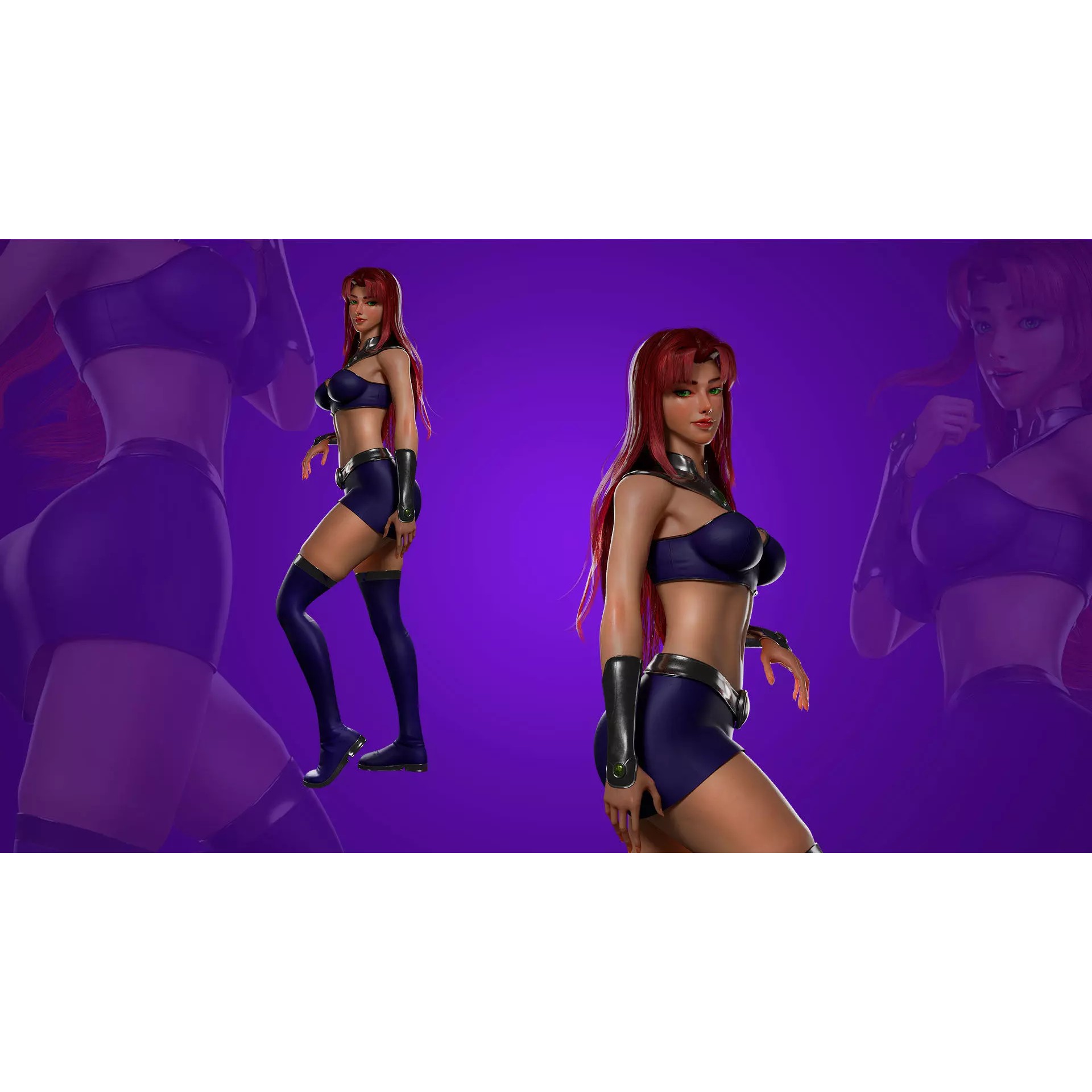 Starfire - Low-Poly Game-Ready 3D Model - View 7