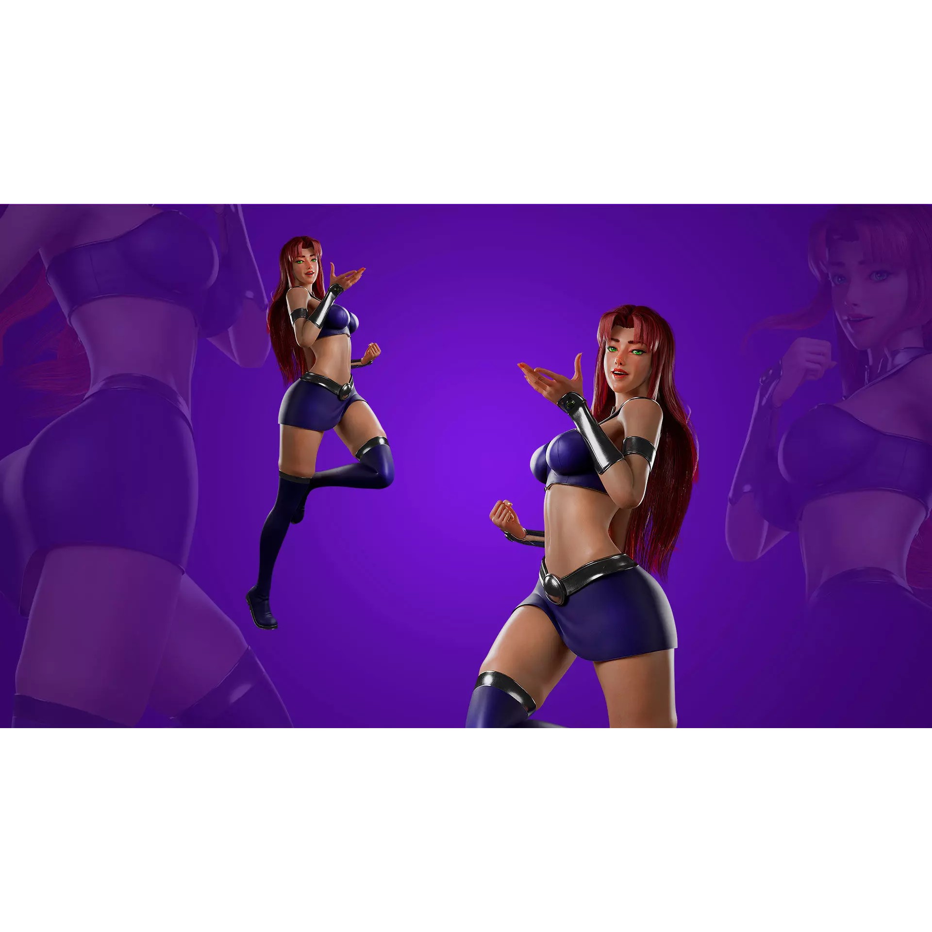 Starfire - Low-Poly Game-Ready 3D Model - View 9